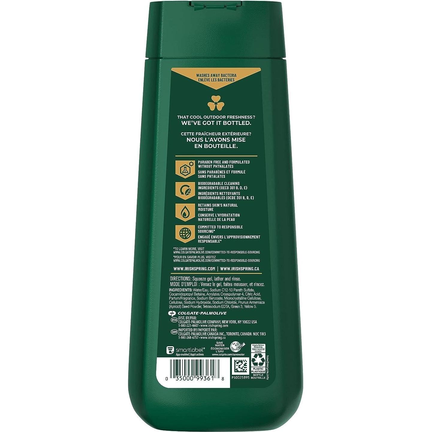 Gel de Ducha Exfoliante Irish Spring Active Scrub 590 ml Pack 2