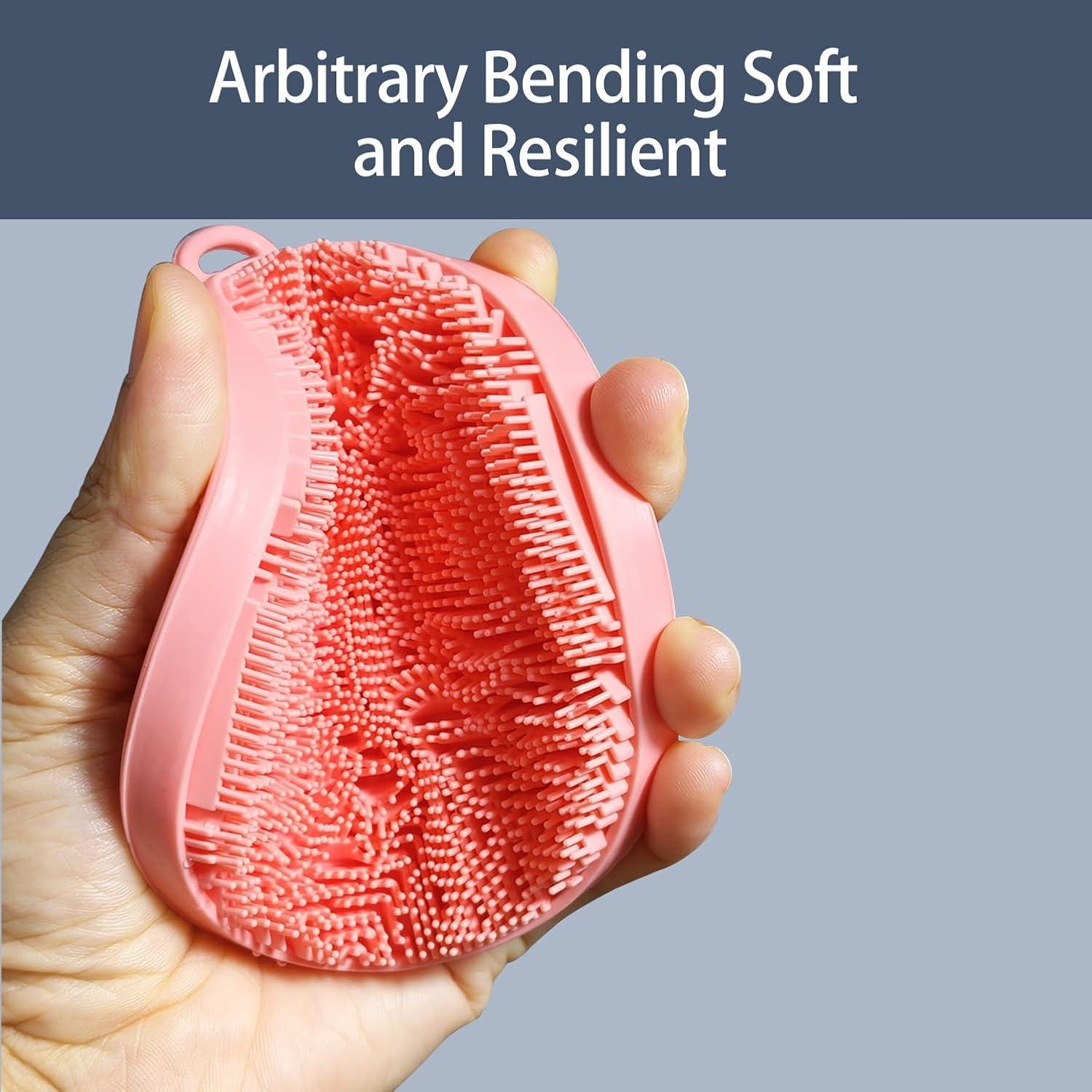 Exfoliador Corporal de Silicona Tmeng Rosa - Suave y Higiénico