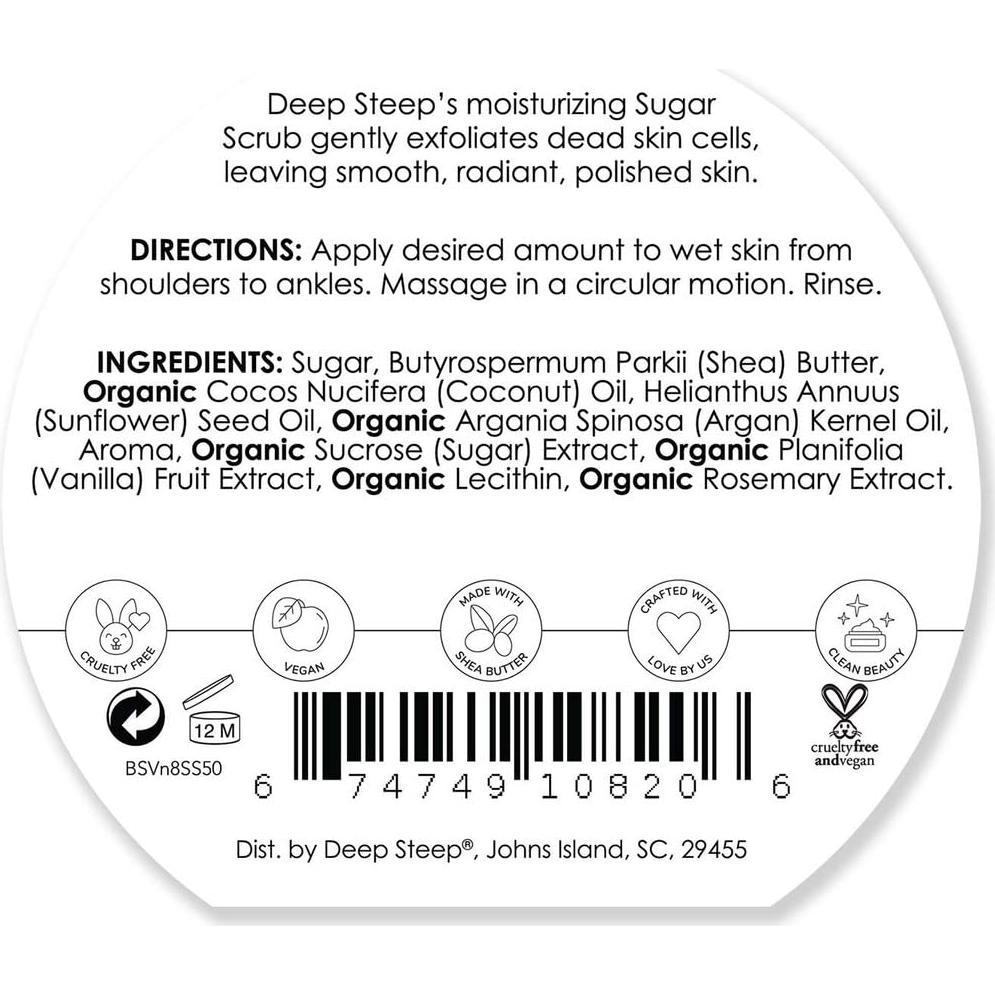 Exfoliante Corporal Deep Steep 227g Azúcar Moreno Vainilla