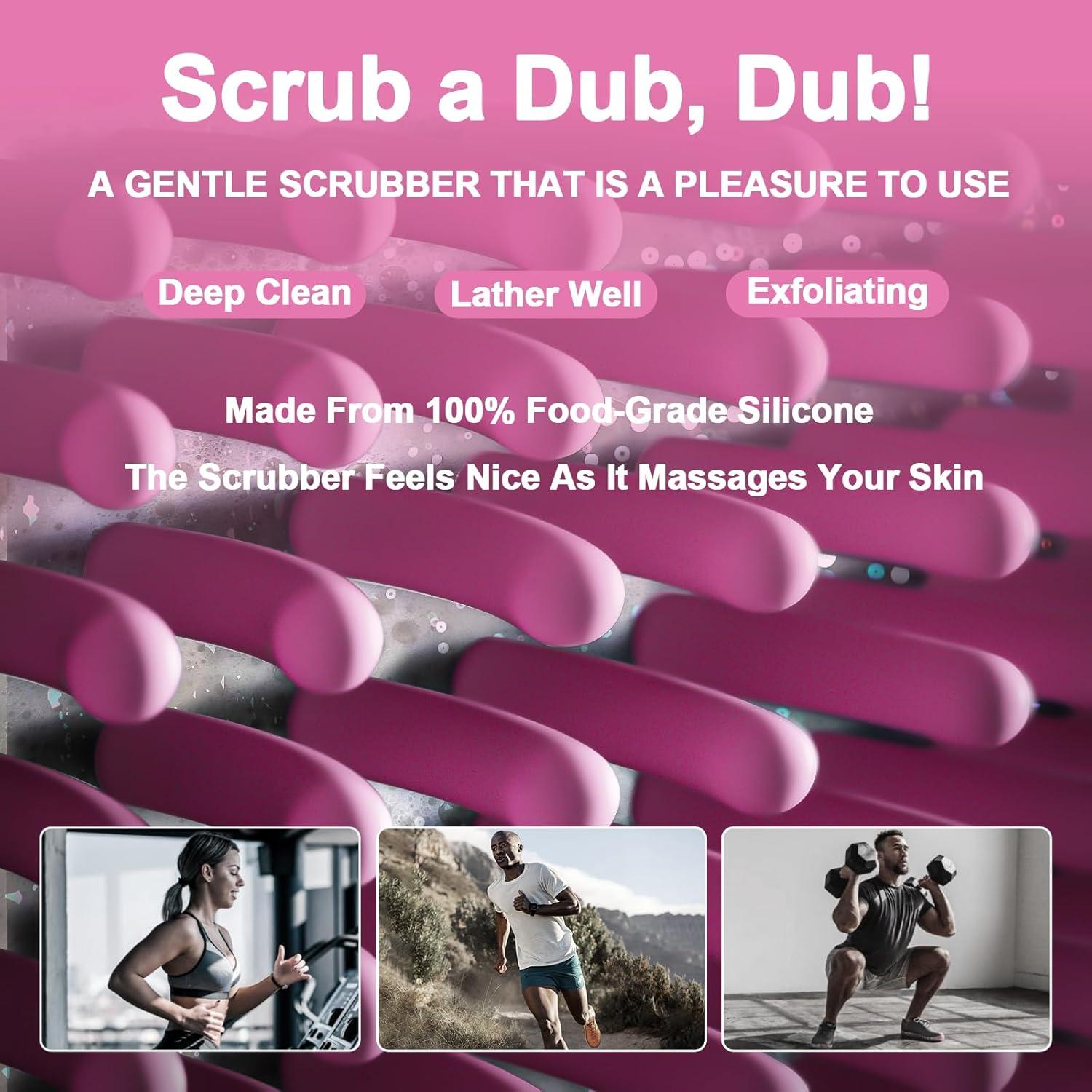 Cepillo de Baño de Silicona COLGEIFY Rosa 10 cm Exfoliante