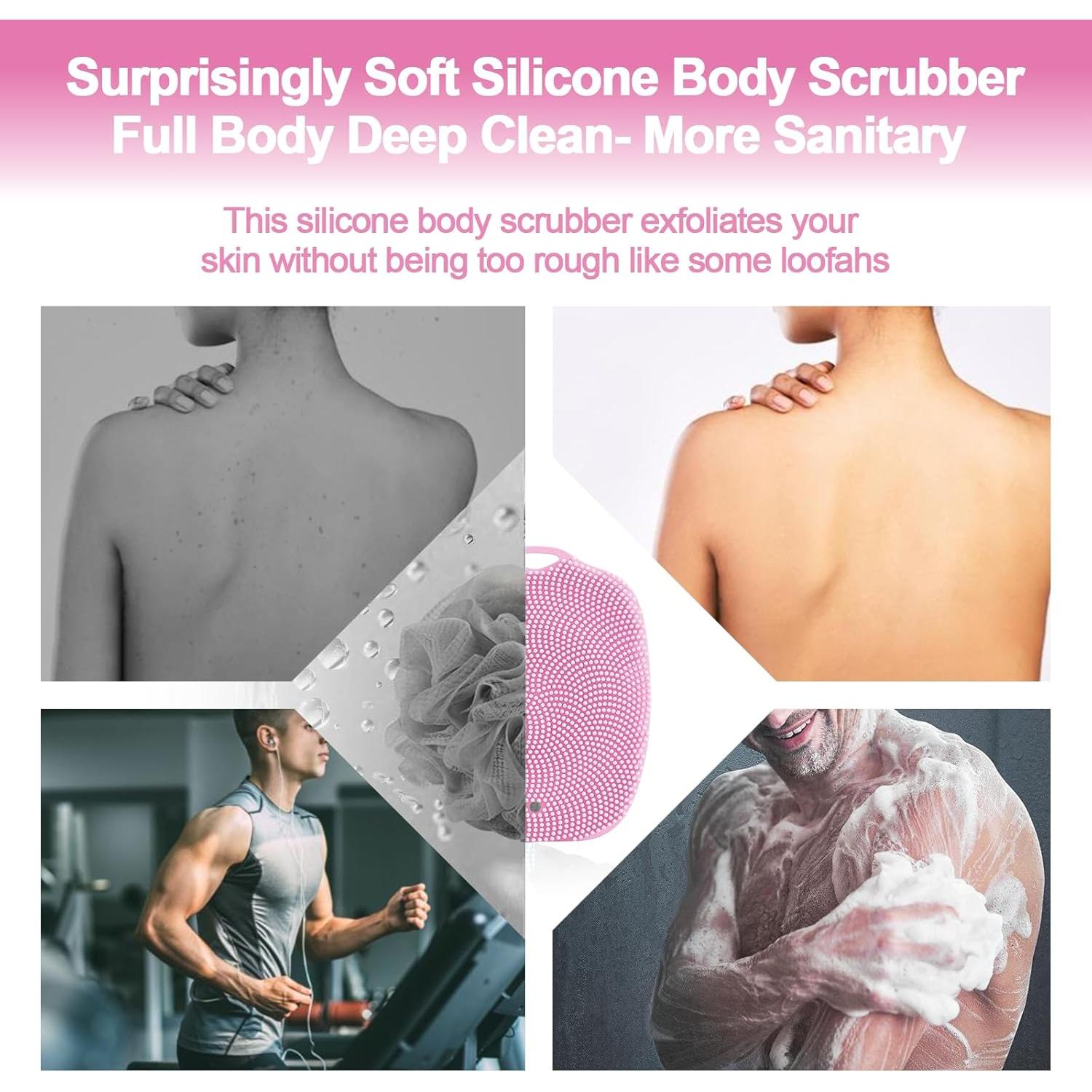 Cepillo de Baño de Silicona COLGEIFY Rosa 10 cm Exfoliante