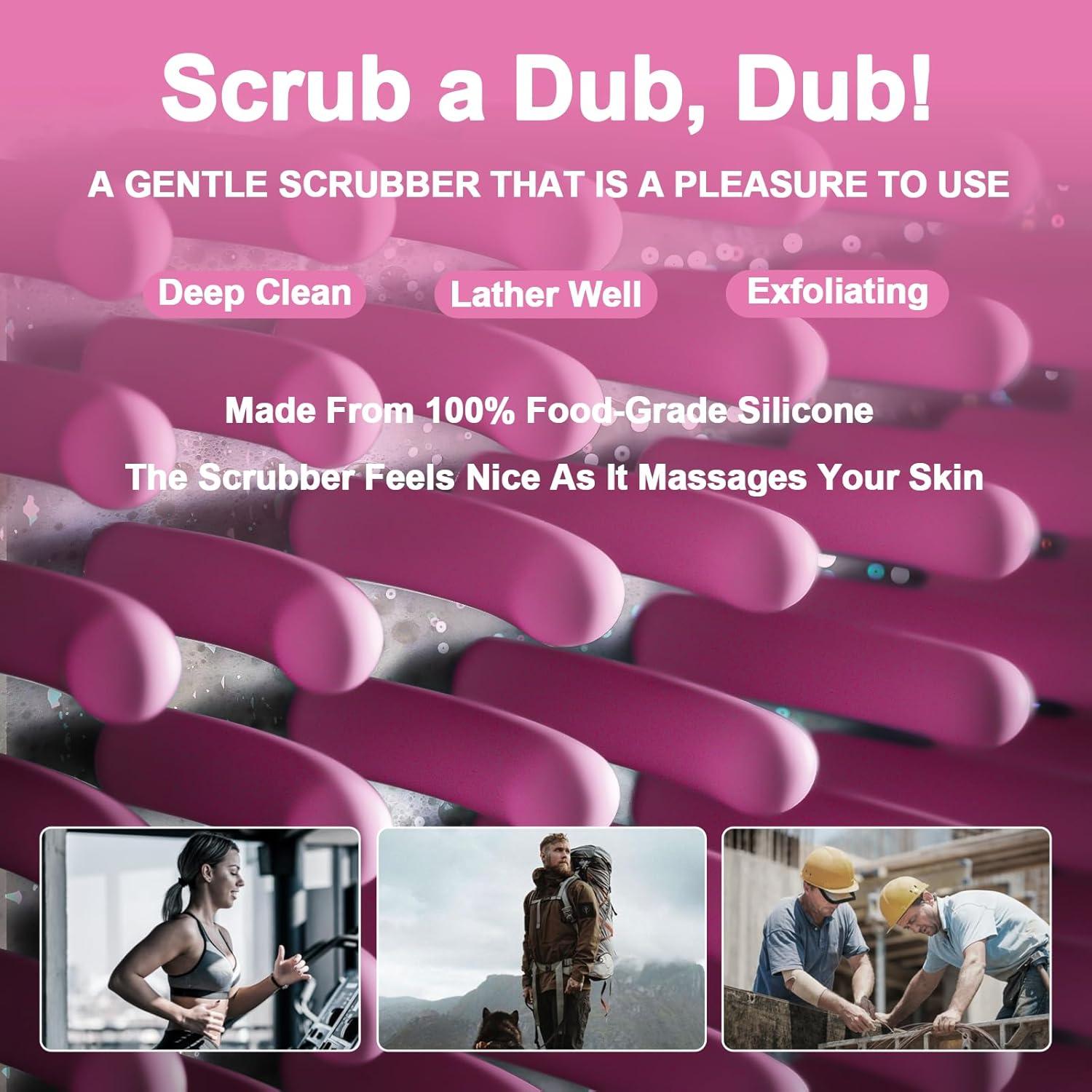 Cepillo de Baño de Silicona COLGEIFY Rosa 10 cm Exfoliante