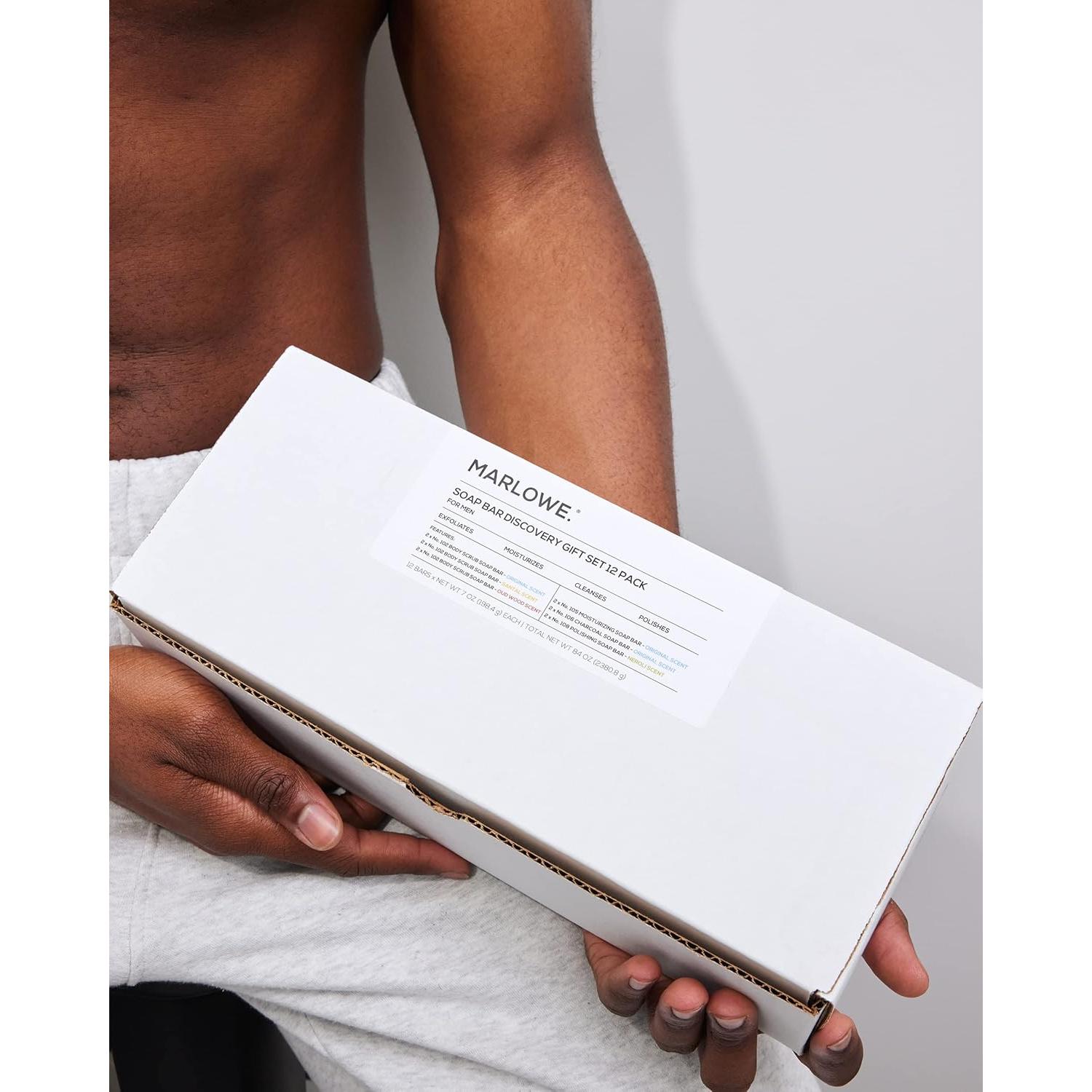 Juego de Jabones en Barra MARLOWE 12 Piezas Cuidado Masculino