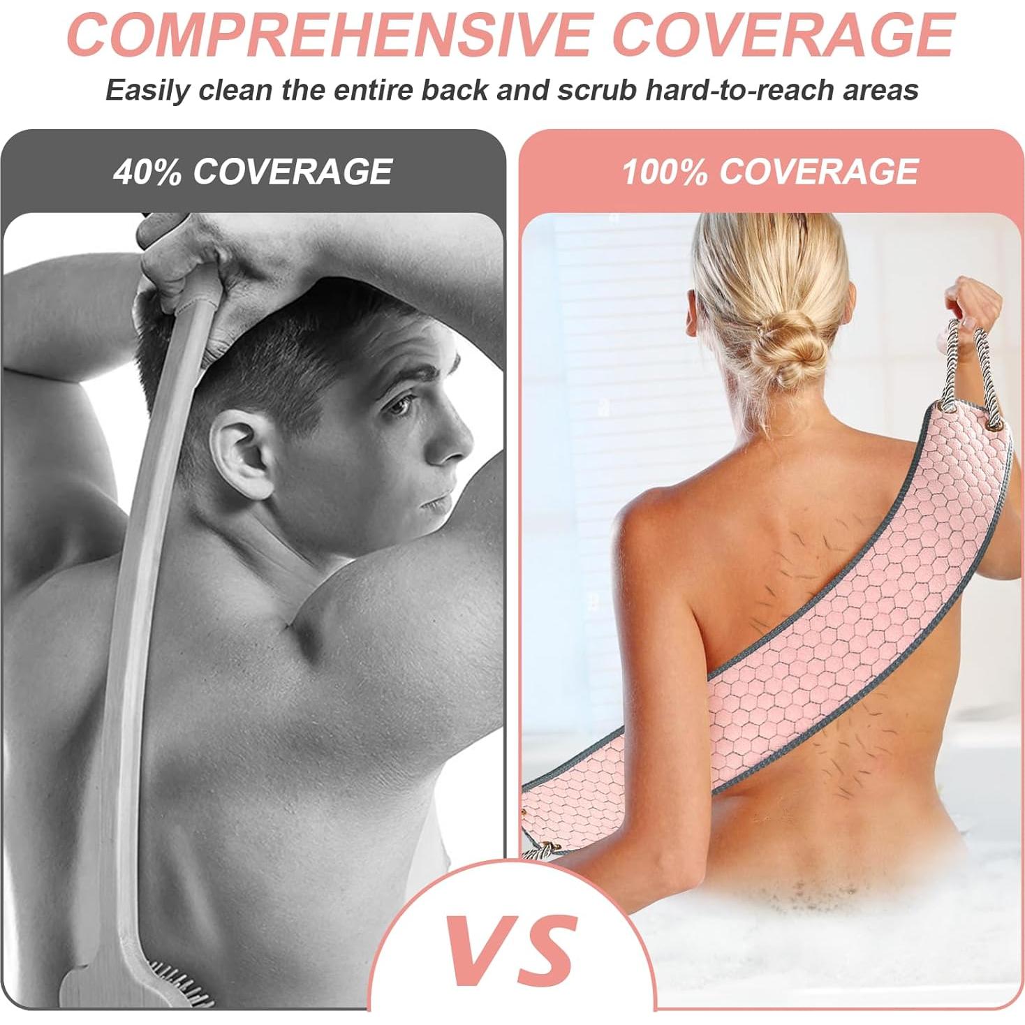 Esfregador Exfoliante para Espalda Dodiff 97.8 cm - Rosa