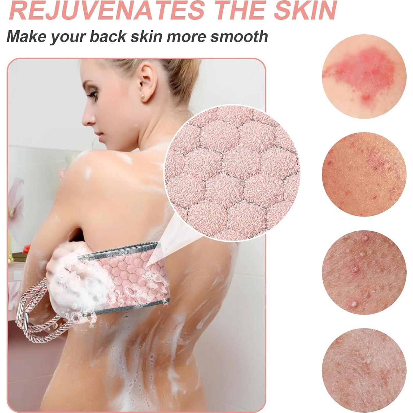 Esfregador Exfoliante para Espalda Dodiff 97.8 cm - Rosa