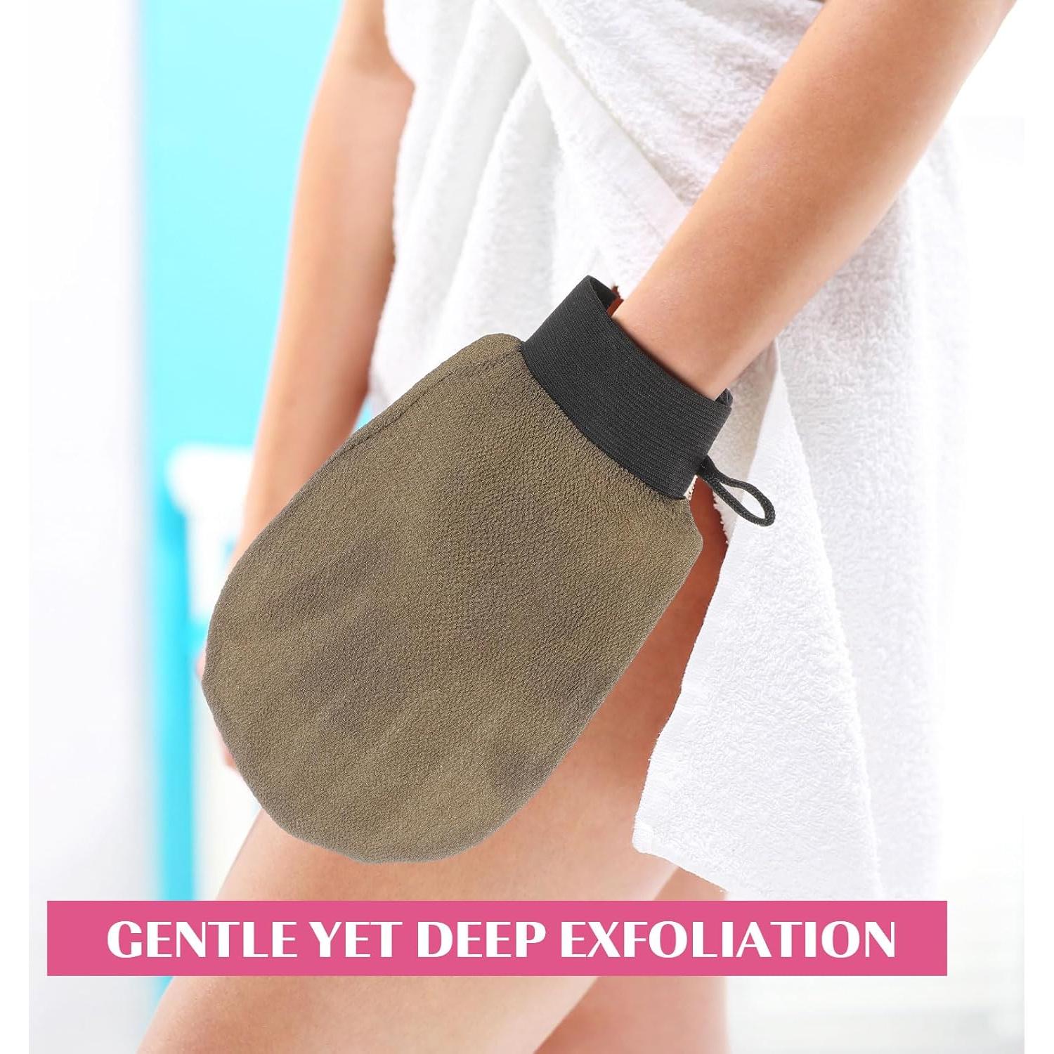 20 Guantes Exfoliantes Multicolor FoldTier 14x22 cm