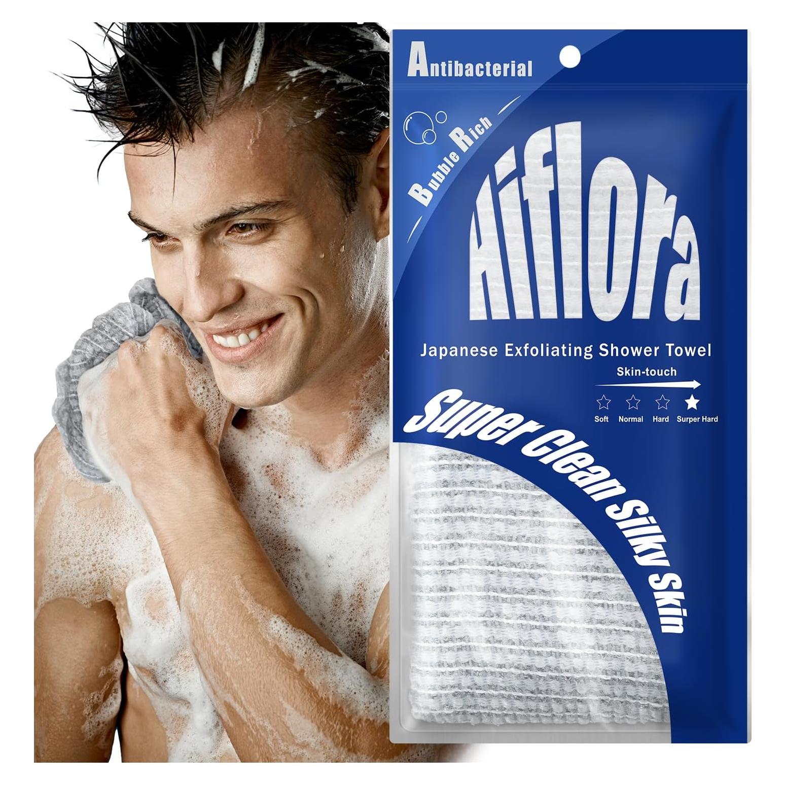 Toalla Exfoliante Hiflora Ducha Super Duro 2,54x0,51cm