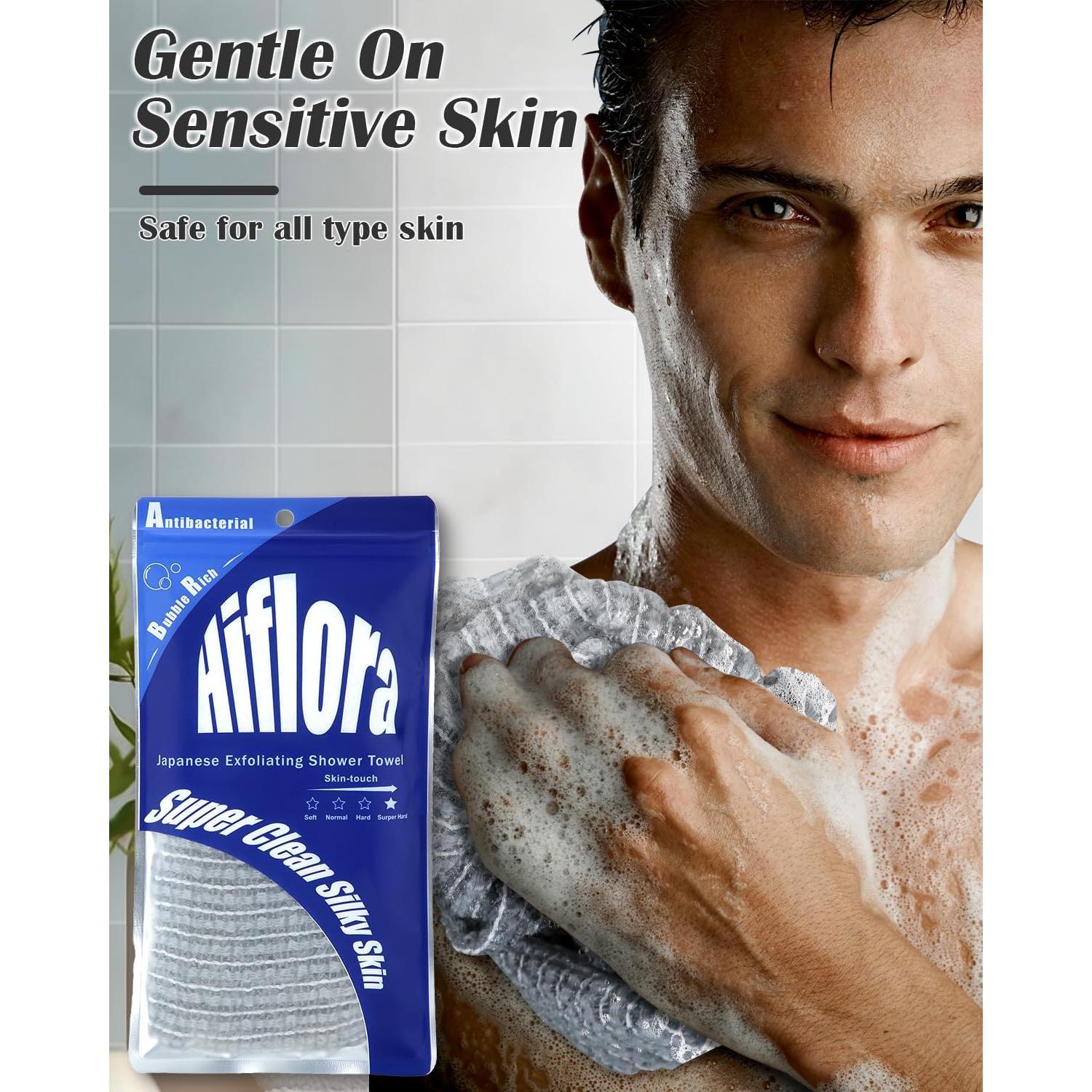 Toalla Exfoliante Hiflora Ducha Super Duro 2,54x0,51cm