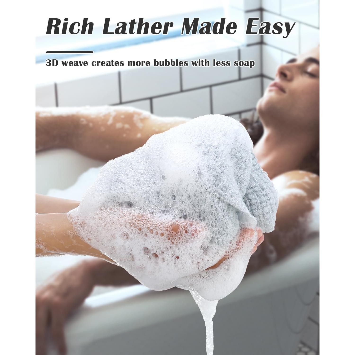 Toalla Exfoliante Hiflora Ducha Super Duro 2,54x0,51cm