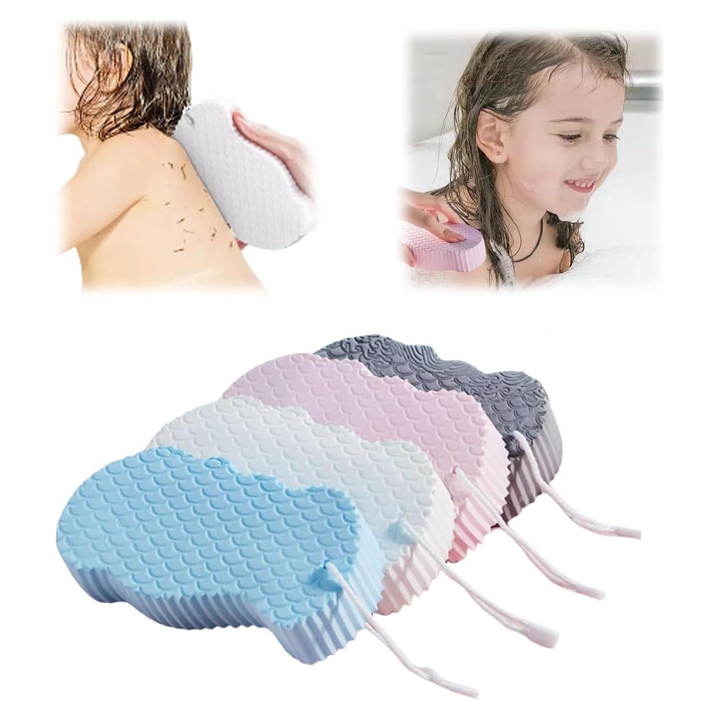 Esponjas de Baño Exfoliantes Suaves 4 Pcs Luffa