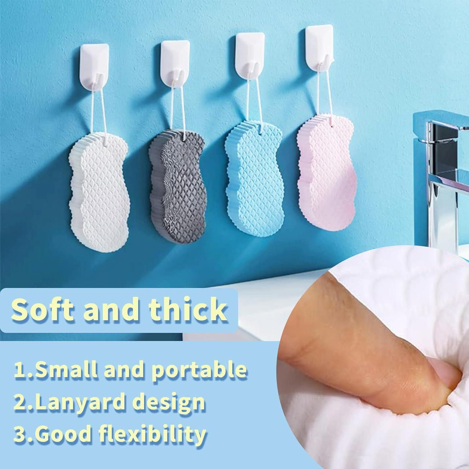 Esponjas de Baño Exfoliantes Suaves 4 Pcs Luffa