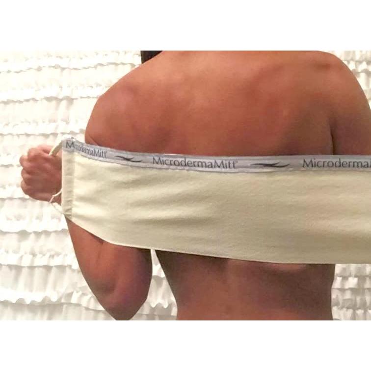 Exfoliador de Espalda MicrodermaMitt - Doble Cara Natural