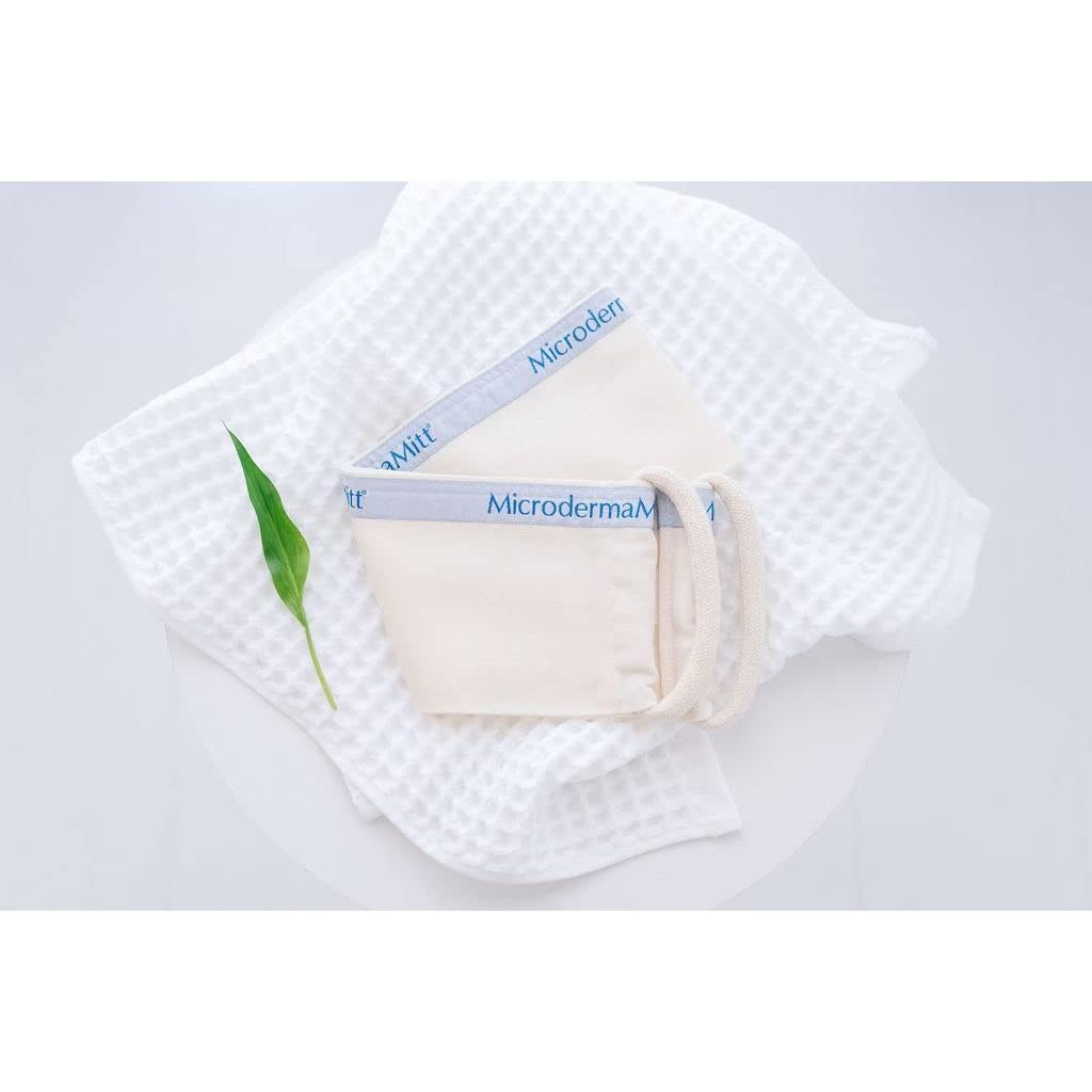 Exfoliador de Espalda MicrodermaMitt - Doble Cara Natural