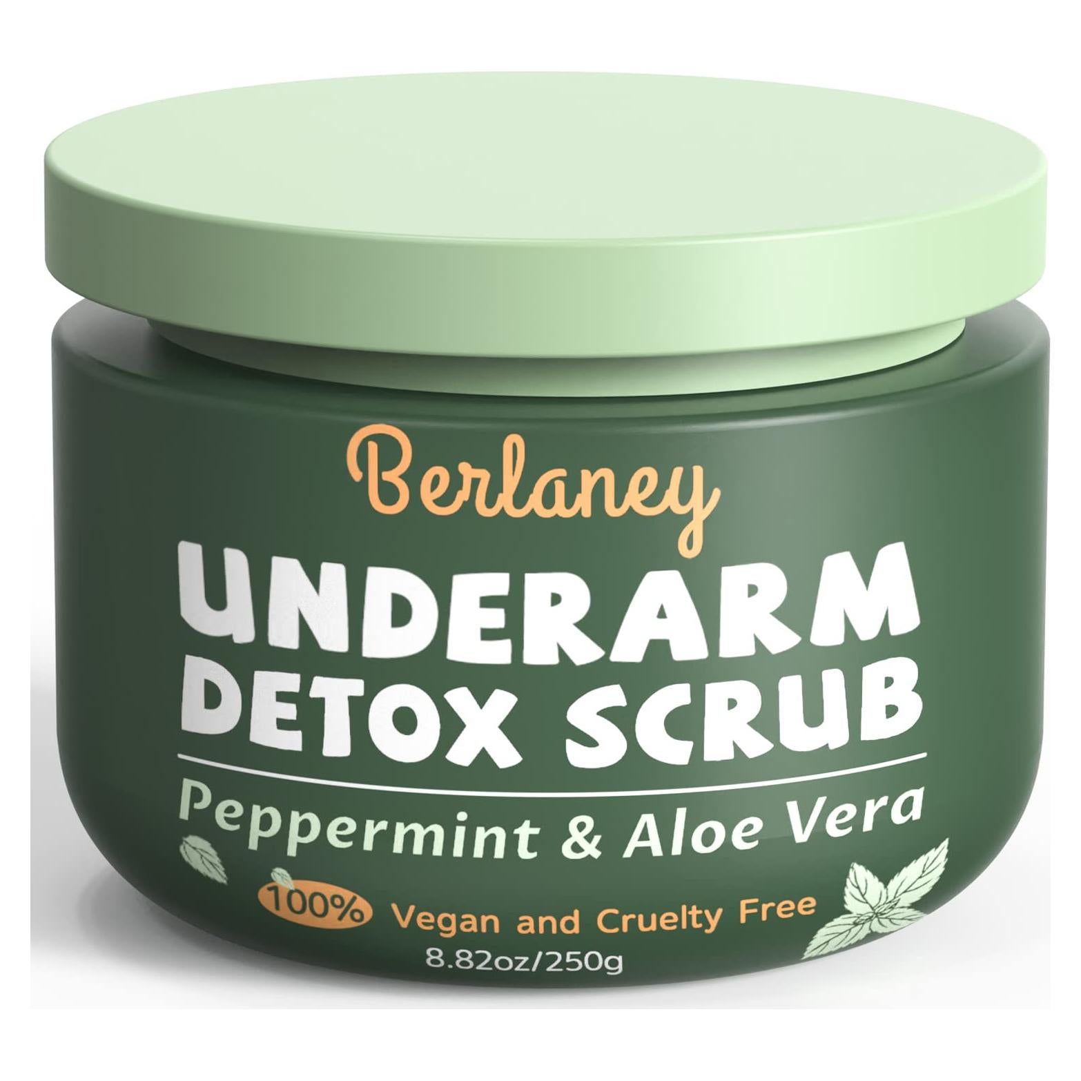 Exfoliante Detox para Axilas Berlaney 249 g Menta Aloe Vera