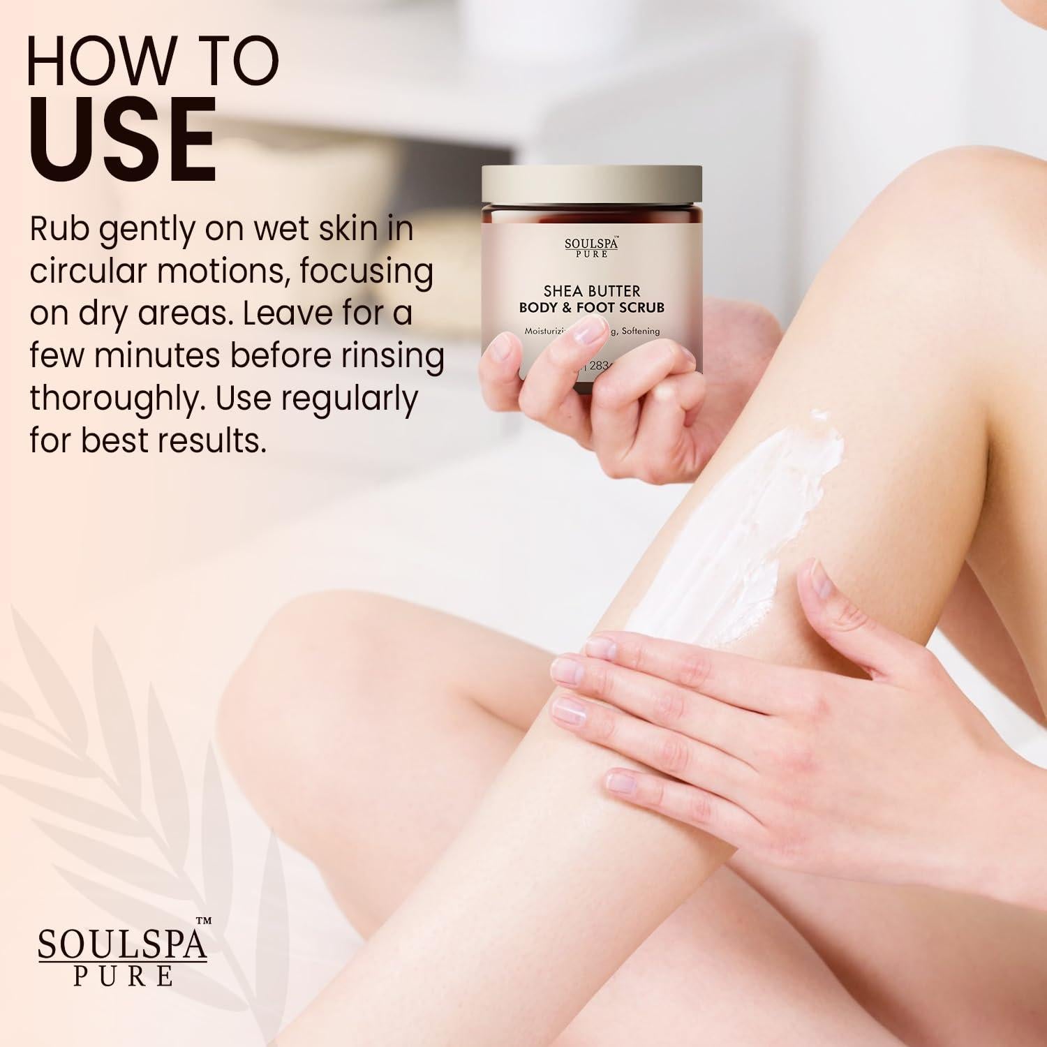 Exfoliante Corporal y para Pies SOULSPA Manteca de Karité 300g