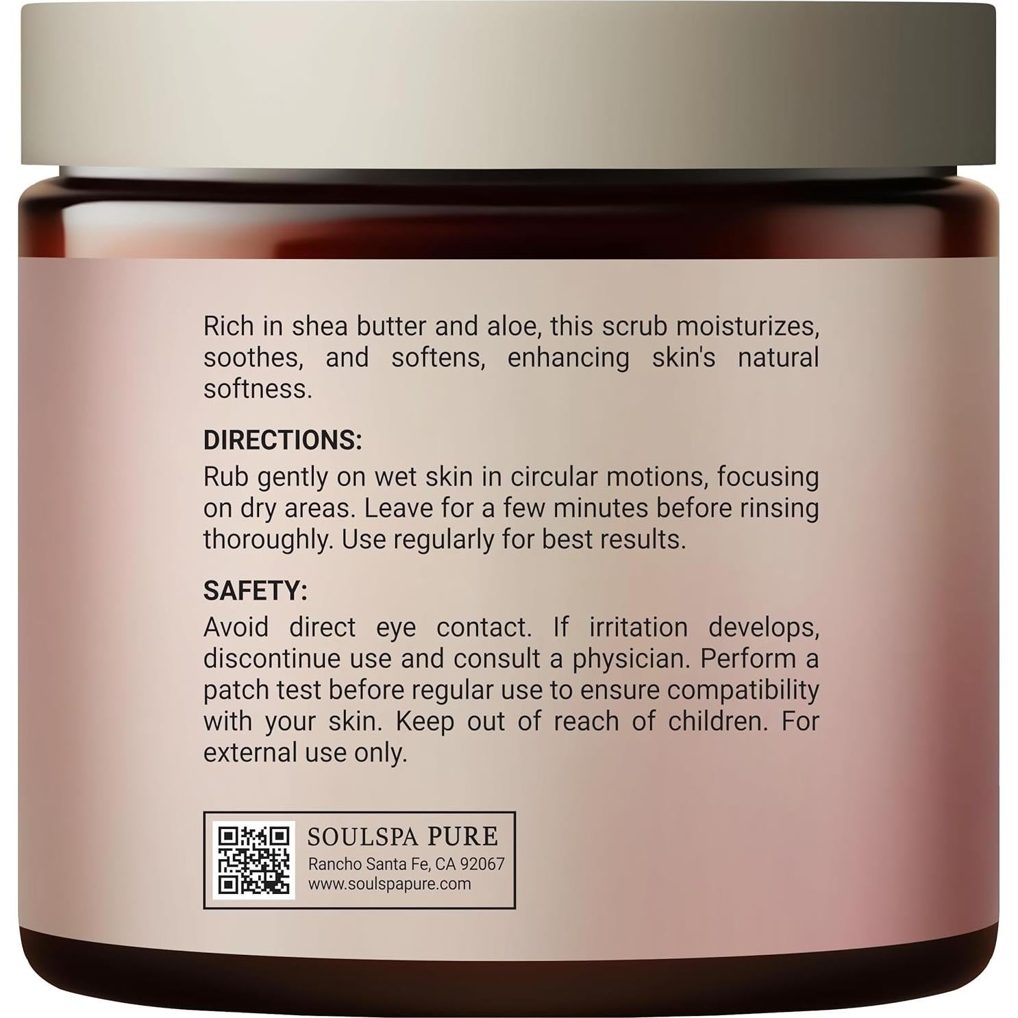 Exfoliante Corporal y para Pies SOULSPA Manteca de Karité 300g