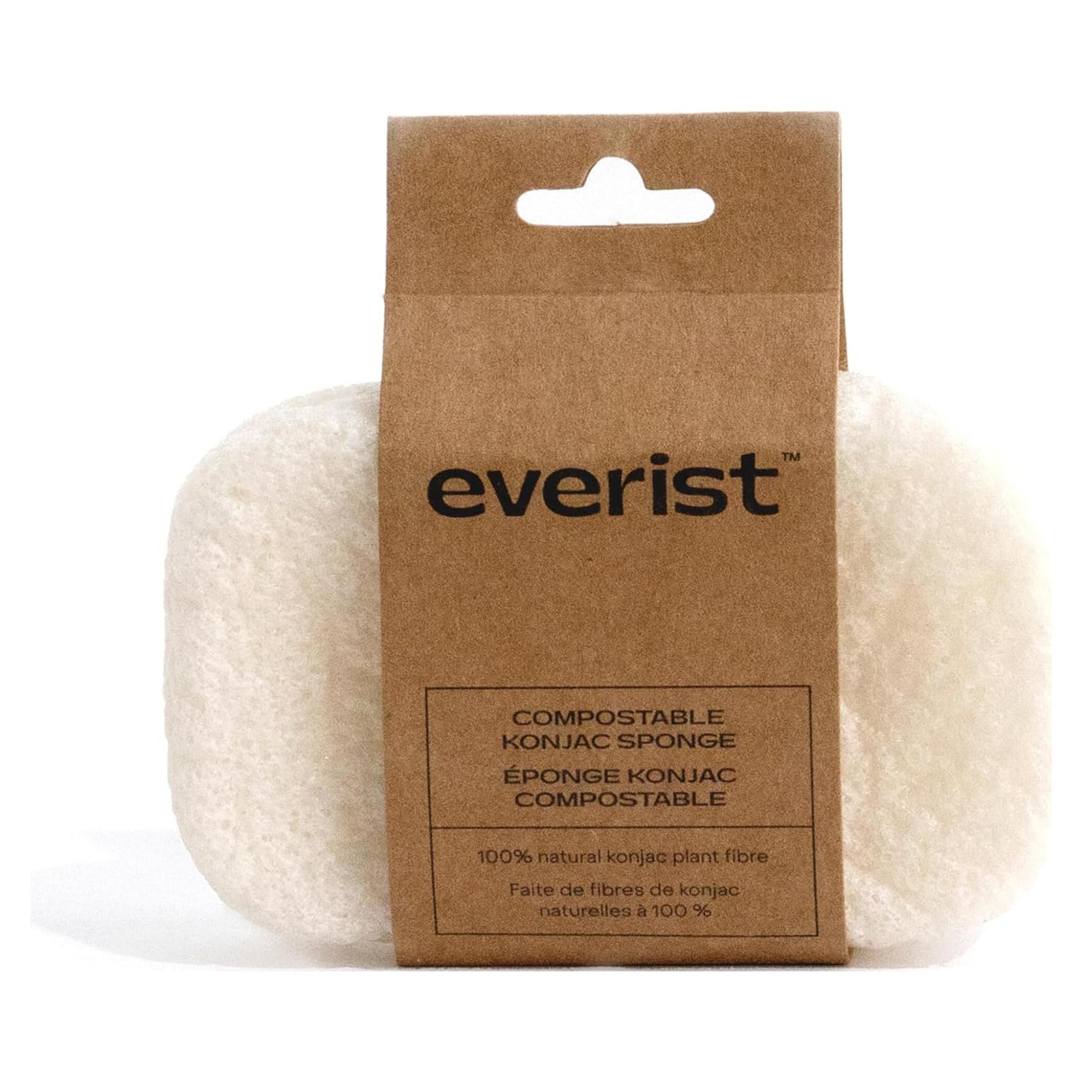 Esponja Konjac Compostable Everist 100% Natural 11,43 cm