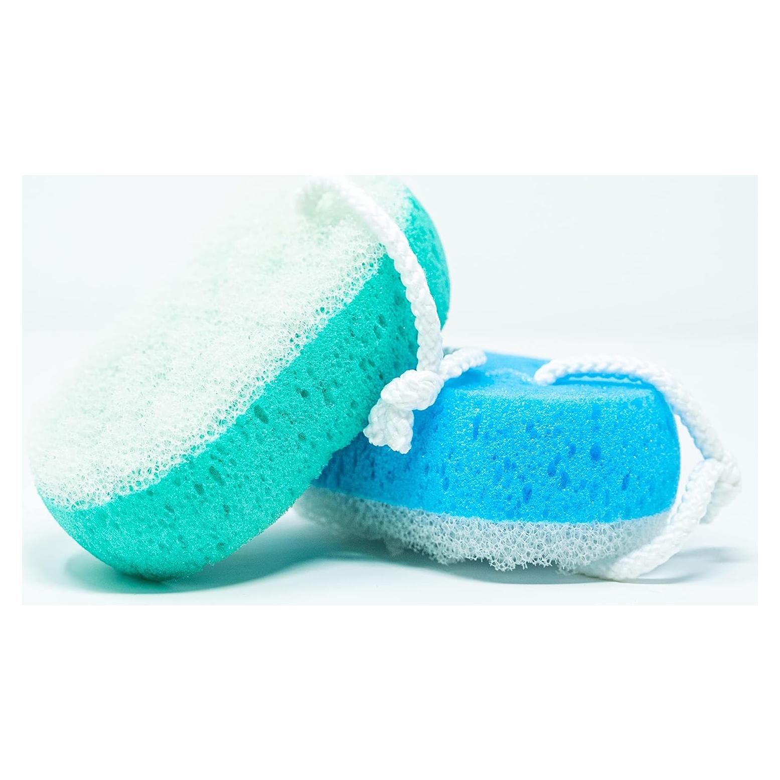 Esponja de Baño Exfoliante Doble Cara MR. SPONGE 4 Pzas