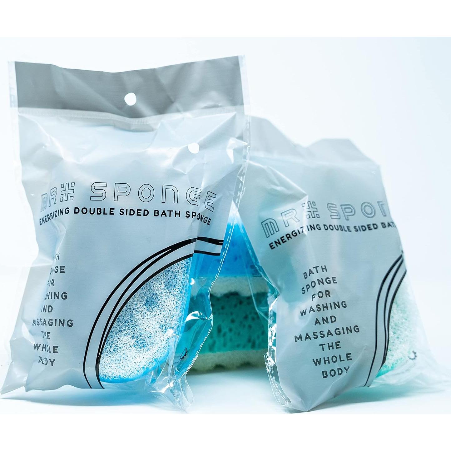 Esponja de Baño Exfoliante Doble Cara MR. SPONGE 4 Pzas