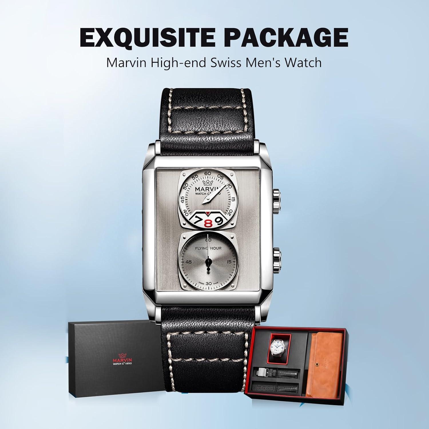 Reloj Marvin para hombres acero inoxidable 30x50mm cuarzo