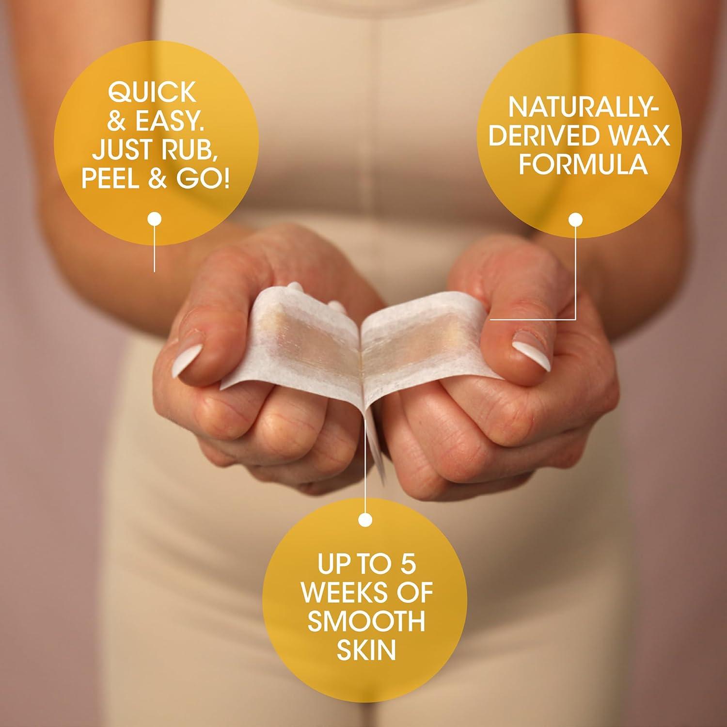 Kit de Ceras Nad's Natural para Depilación - 32 Cintas