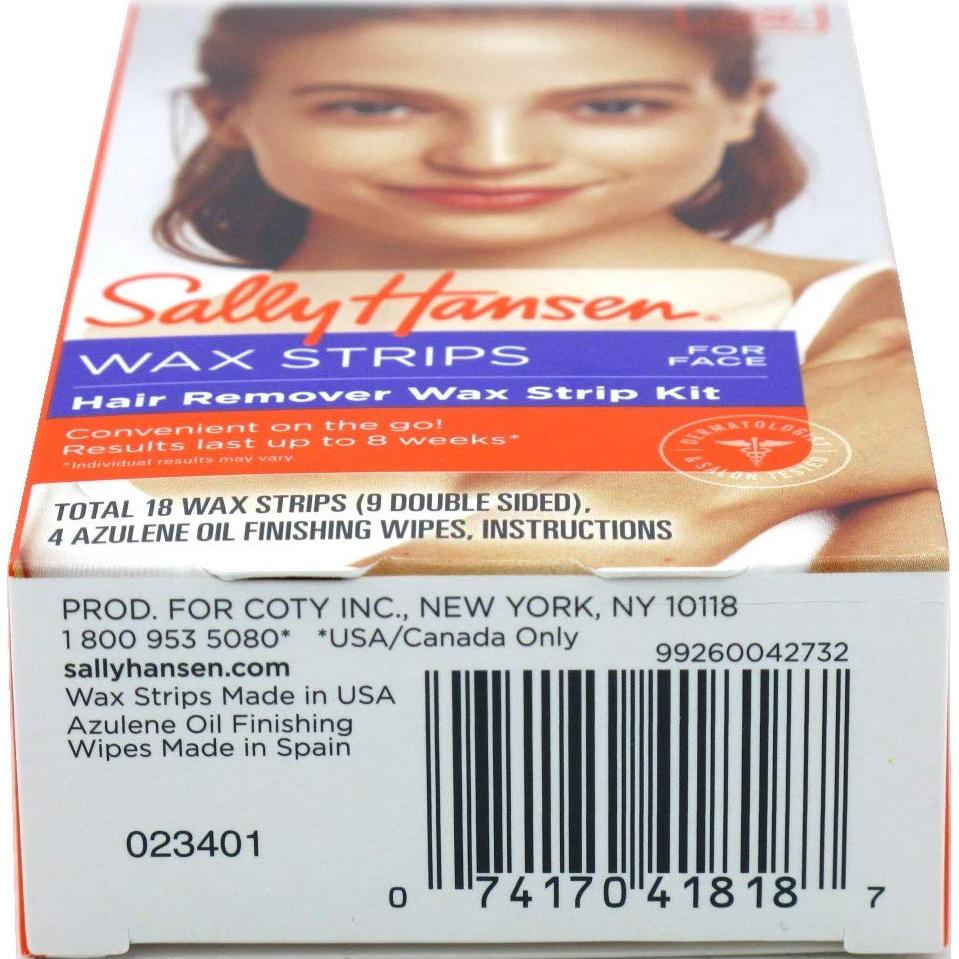 Kit de Cinta de Cera Depilatoria Sally Hansen para Cara - 2 Cajas