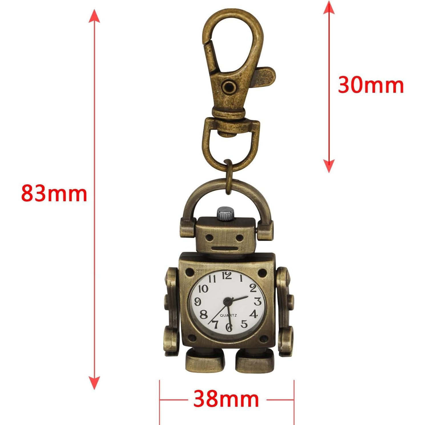 Reloj de bolsillo de cuarzo Realpoo con cadena y diseño único