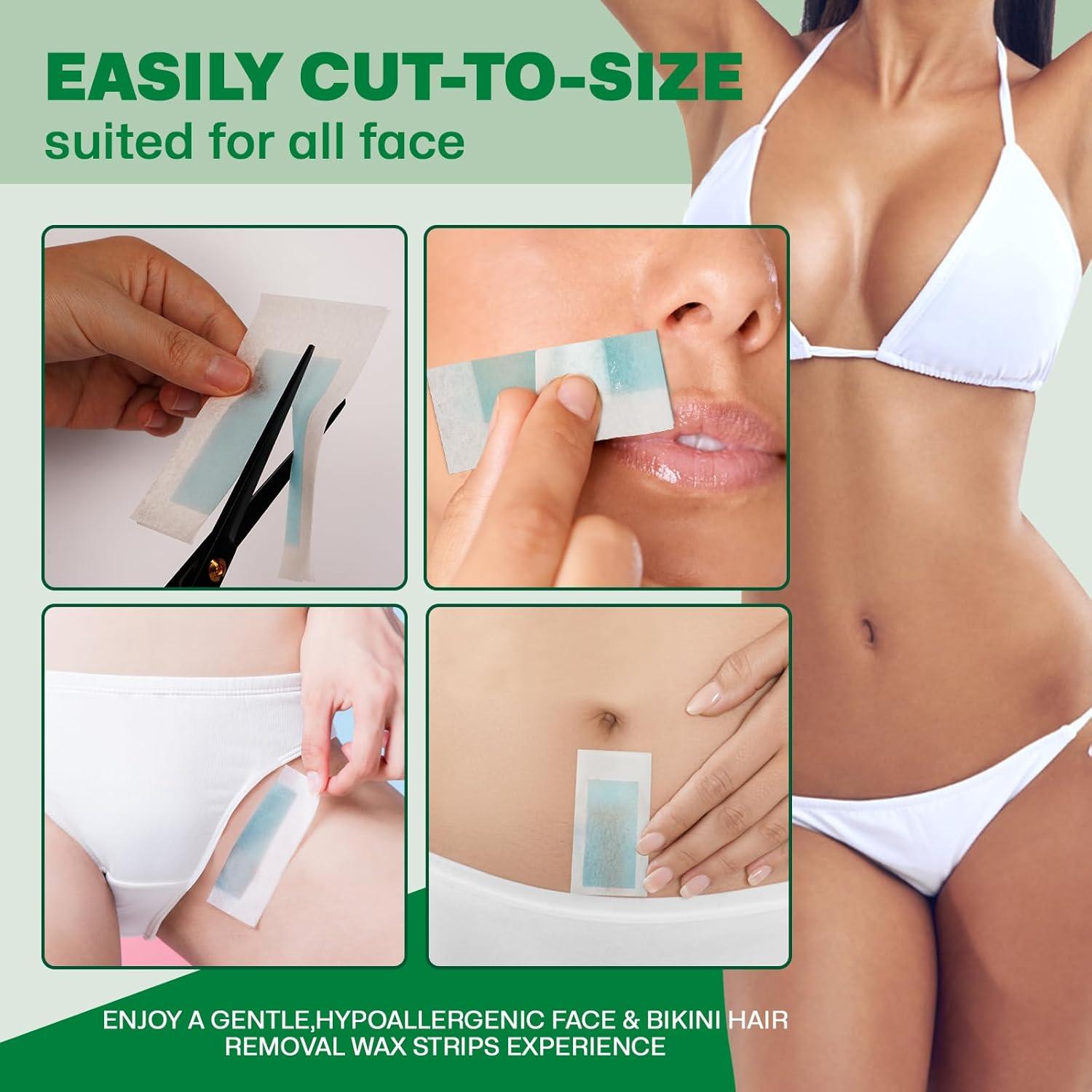 Tiras de Cera Depilatorias Wokaar 32 Unidades Piel Sensible