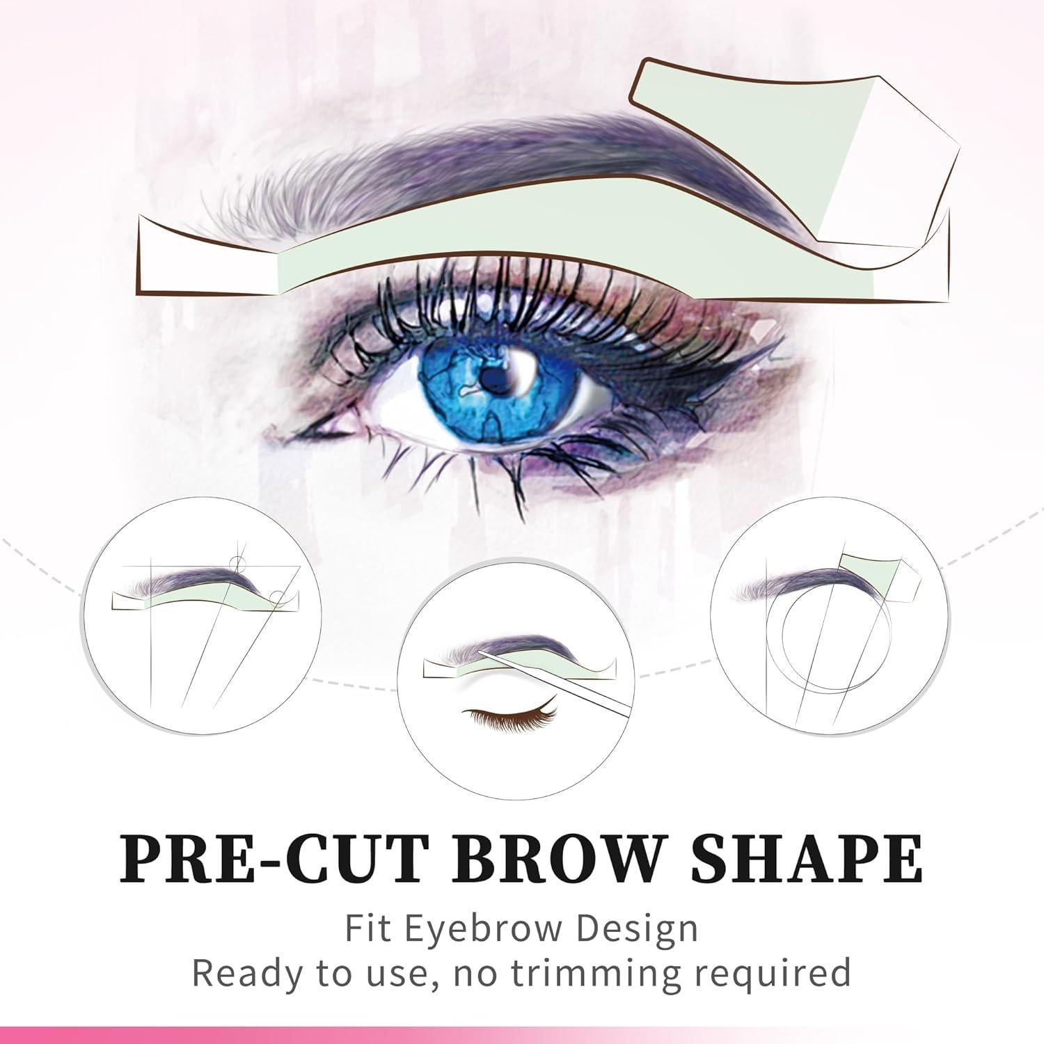 Kit de Depilación Beauty7 Cintas de Cera para Cejas 24 Unidades