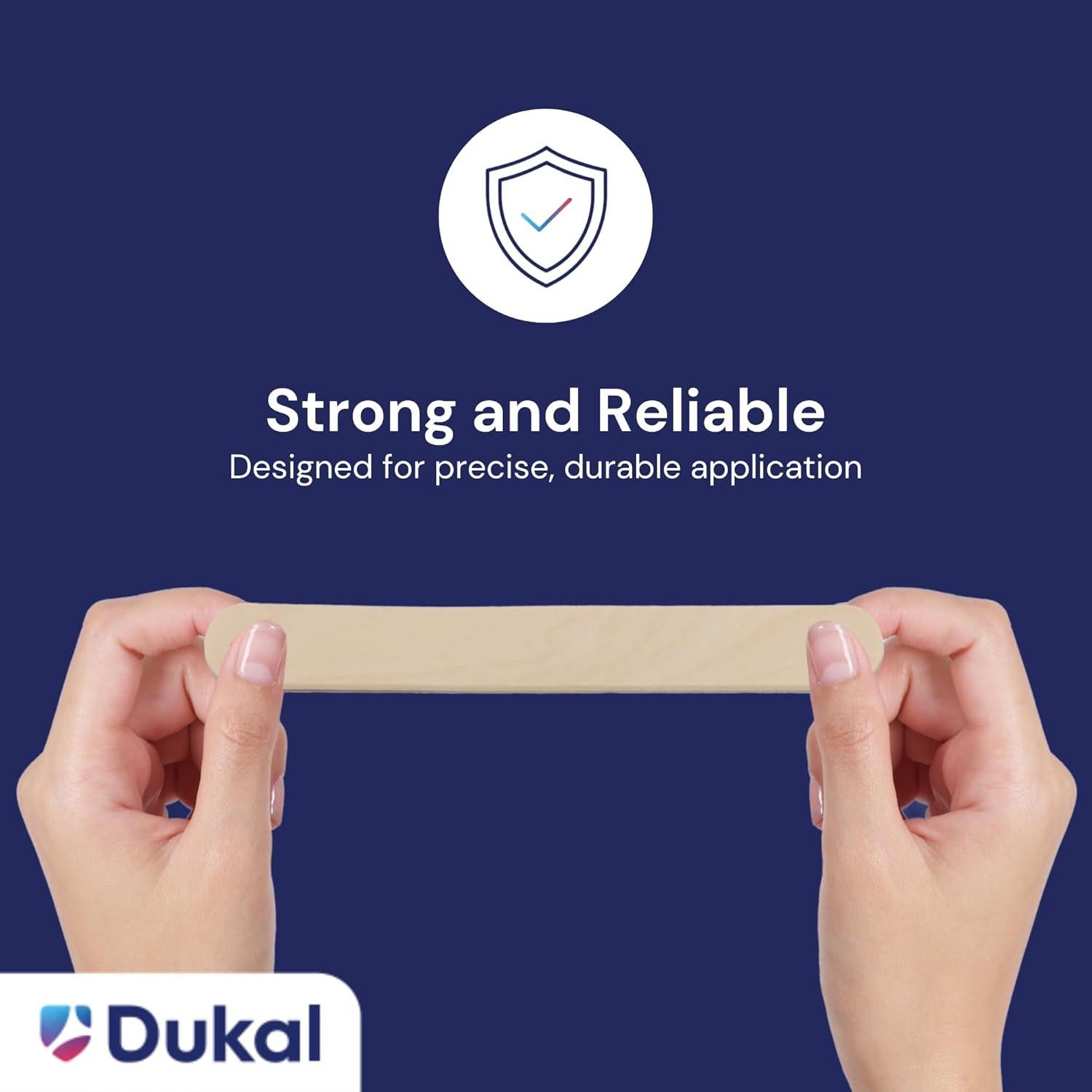 Palitos de Cera de Madera Dukal 100 Unidades 16.5x11.9 cm