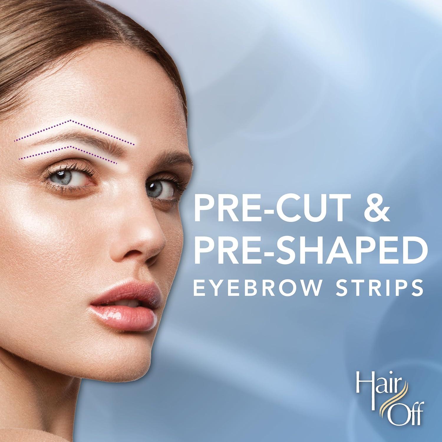 Cintas de Cera para Cejas Hair Off - Kit Natural 18 Unidades