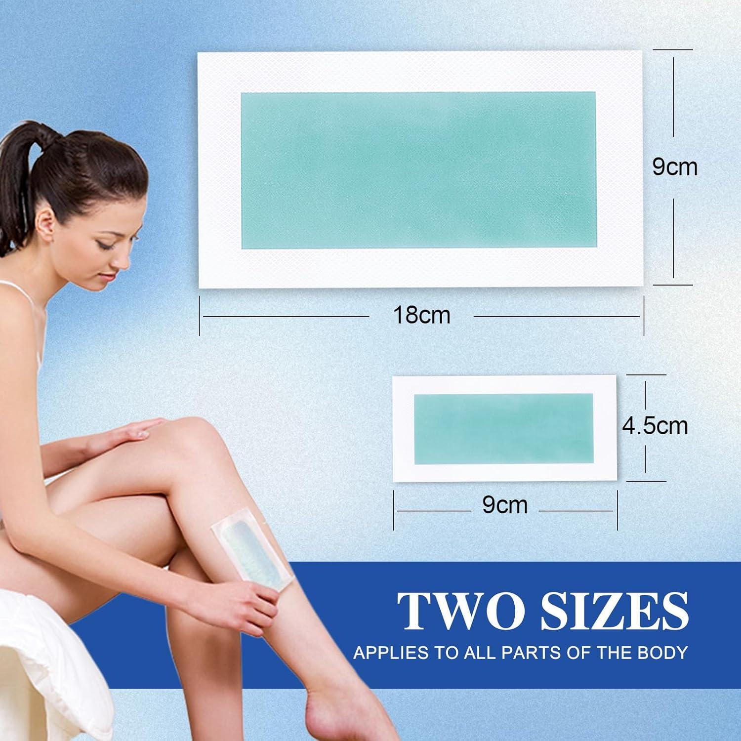 Tiras de Cera Hipoalergénicas PLAYQUEEN 40 Grandes + 20 Pequeñas