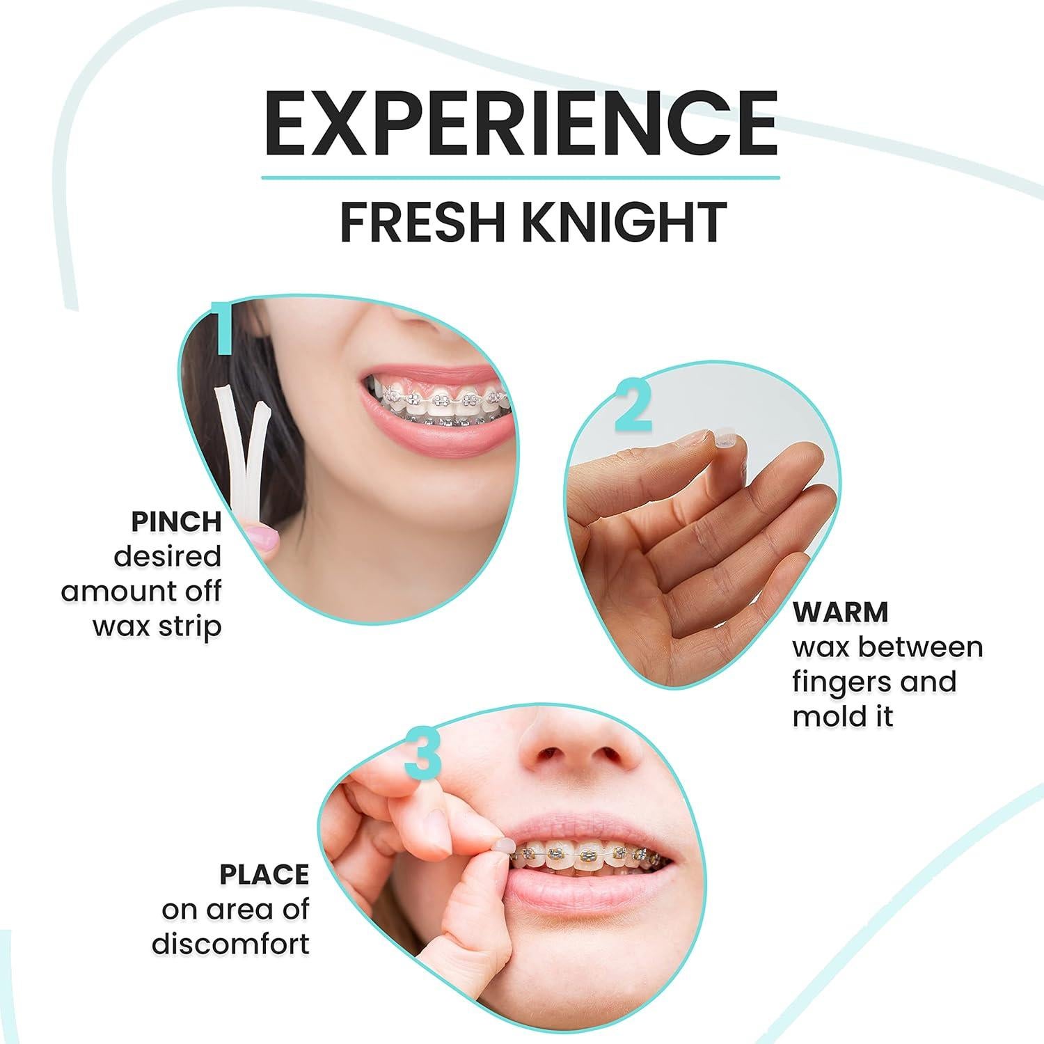 Cera Ortodóntica Fresh Knight para Brackets - 50 Tiras