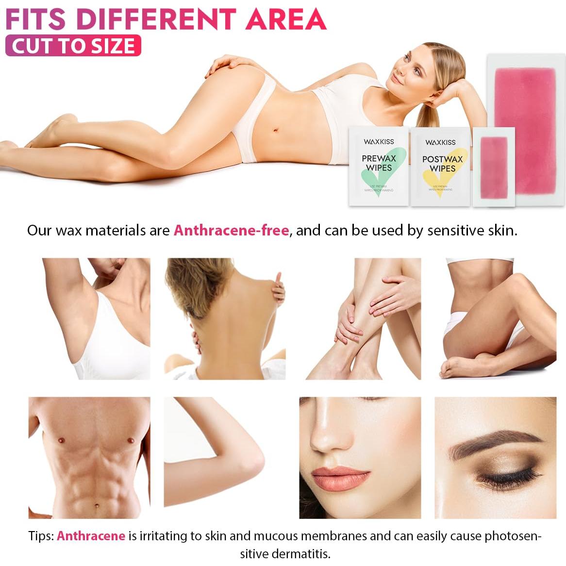 Cintas de Cera Suave Waxkiss 70 Unidades para Depilación