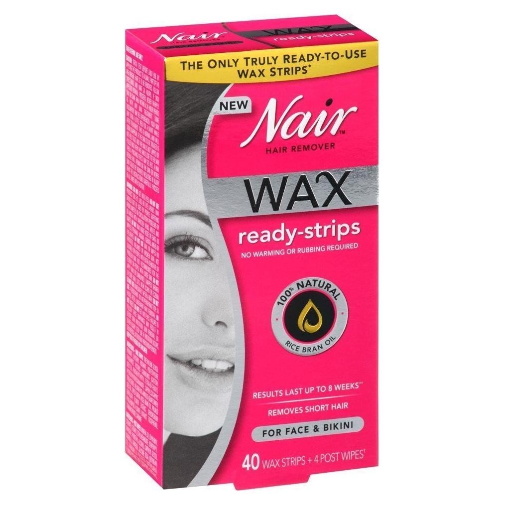 Cera Depilatoria Nair Listones 40 Unidades Cara/Bikini