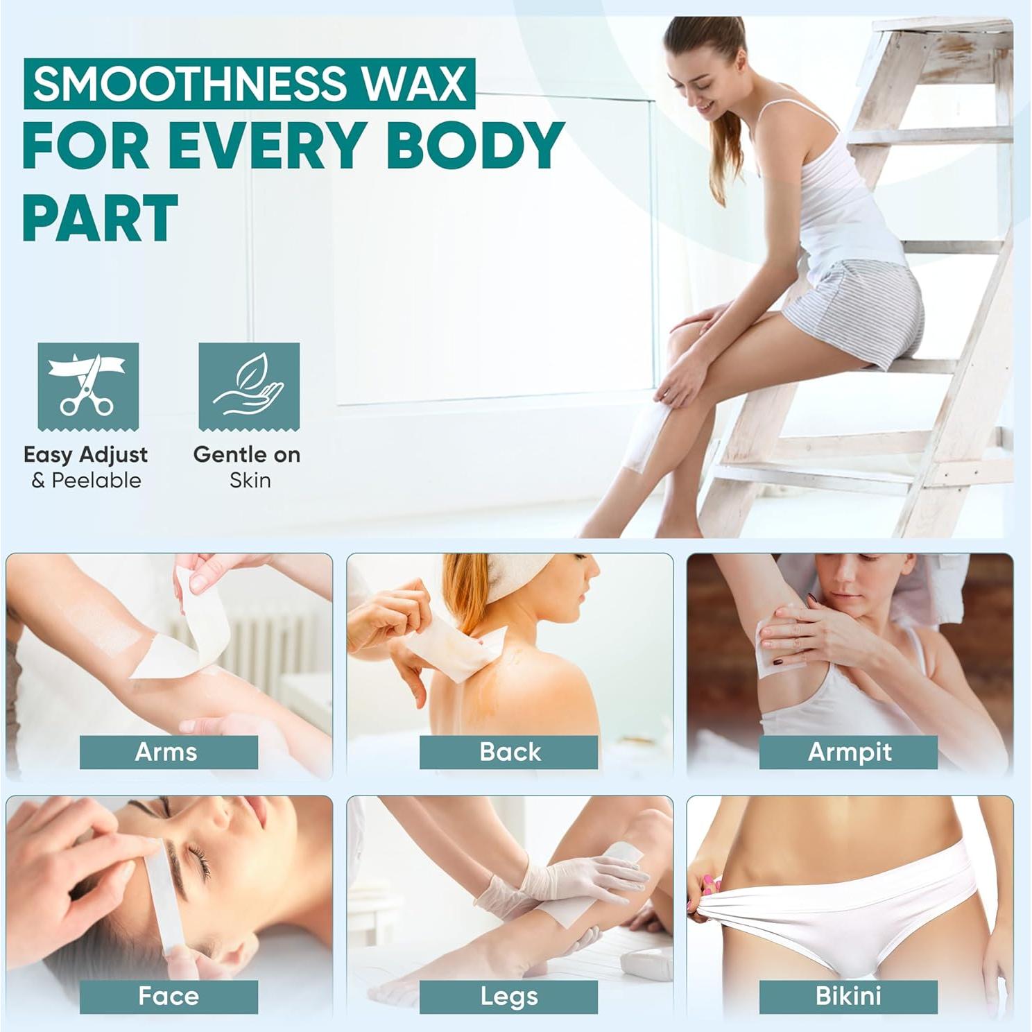 Tiras de Cera No Tejidas Amira Beauty 200 Unidades