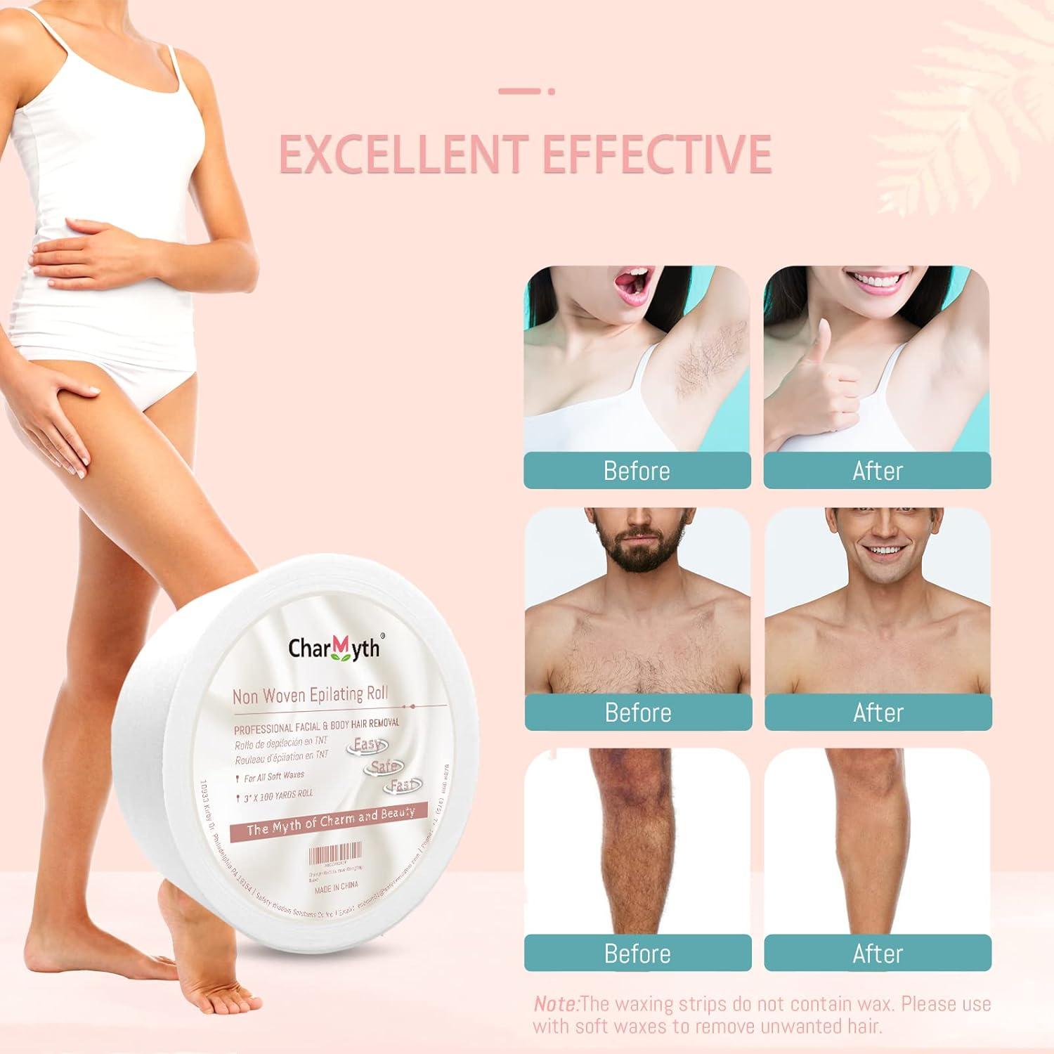 Tiras de Cera Desechables CharMyth 100 Yards para Depilación