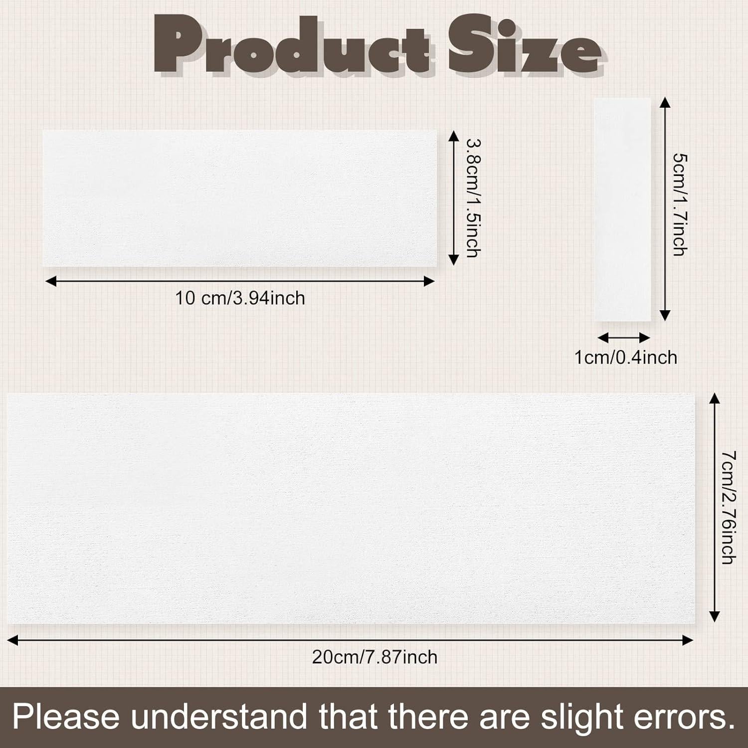 Paquete 500 tiras de cera no tejida Leelosp 3 tamaños