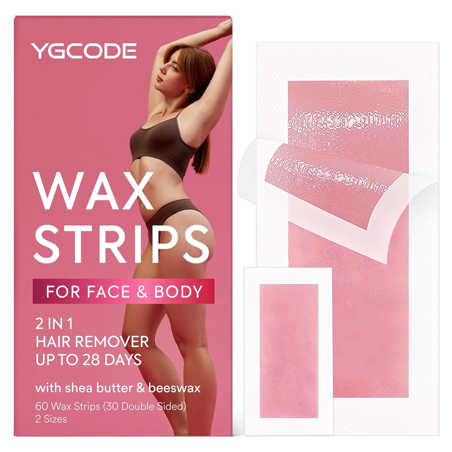 Tiras de Cera Depilación YGCODE 60 Unidades para Mujer