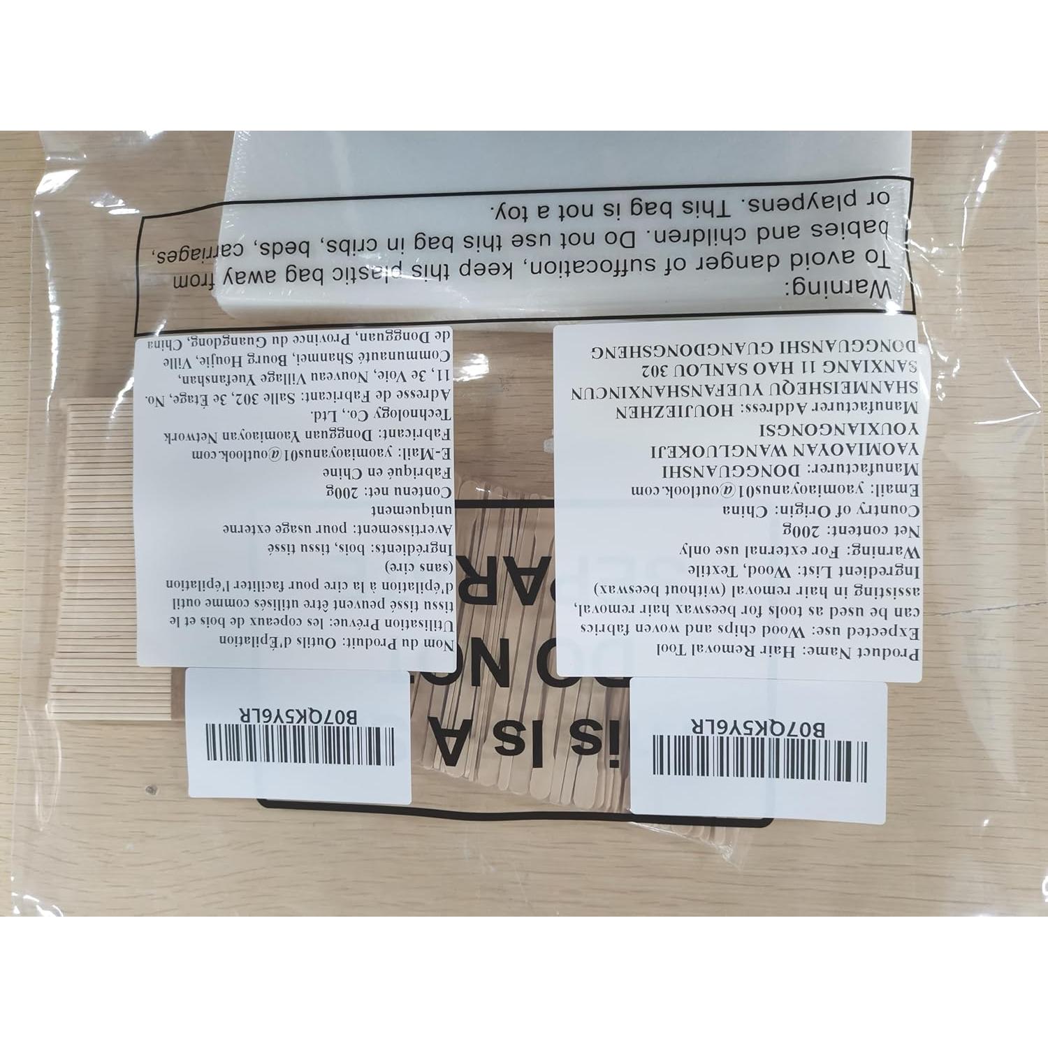 Kit de Tiras de Cera Yaomiao 250 Piezas para Depilación