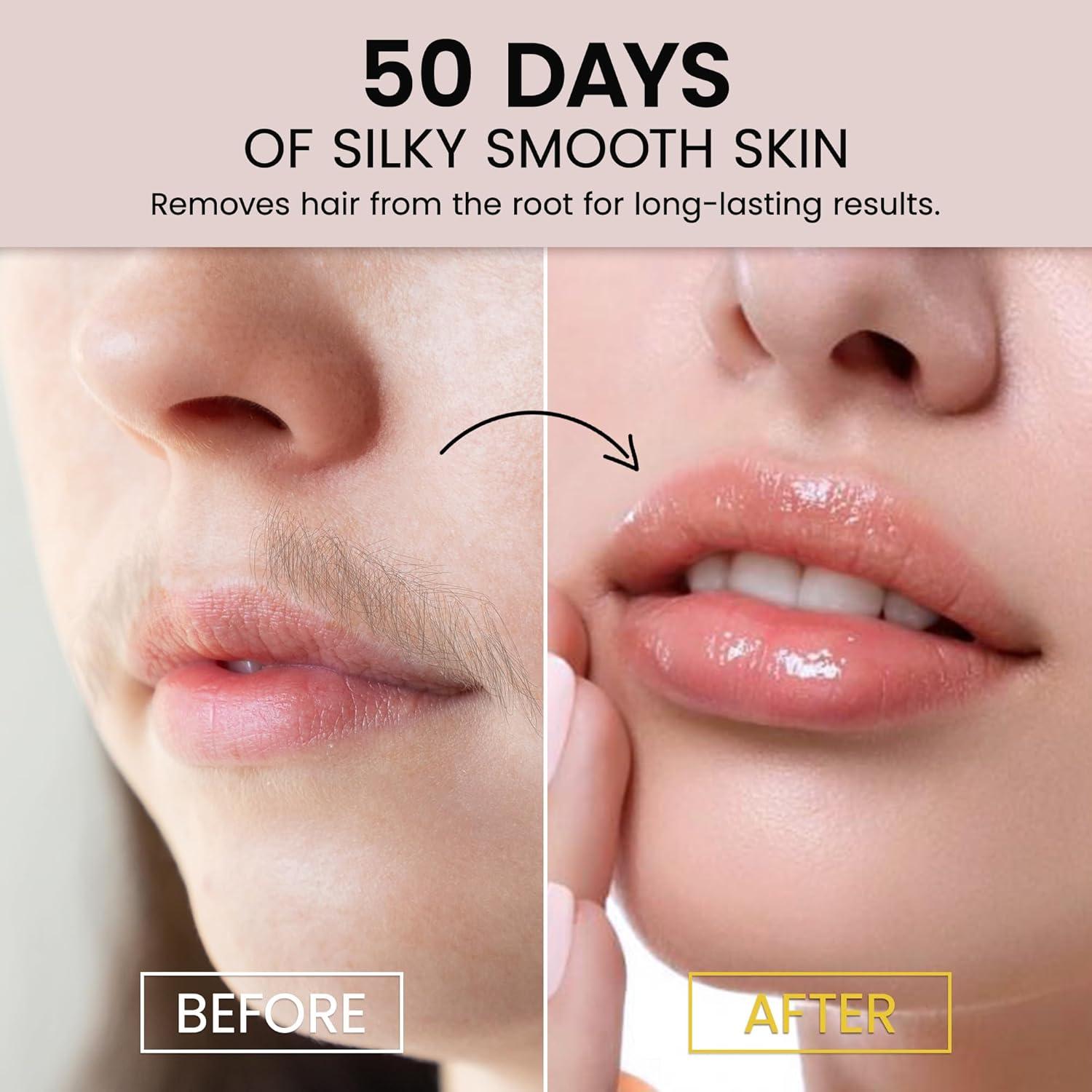 Tiras de Cera Facial ShineMore 50 Unidades Hipoalergénicas