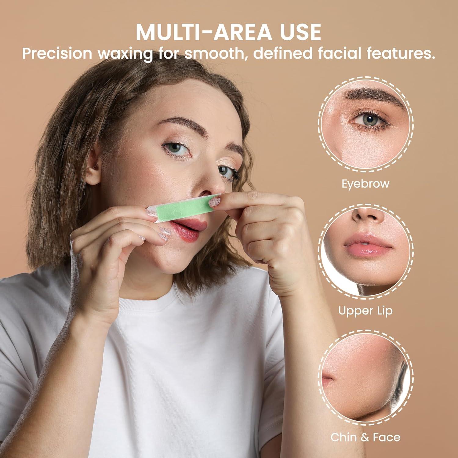 Tiras de Cera Facial ShineMore 50 Unidades Hipoalergénicas