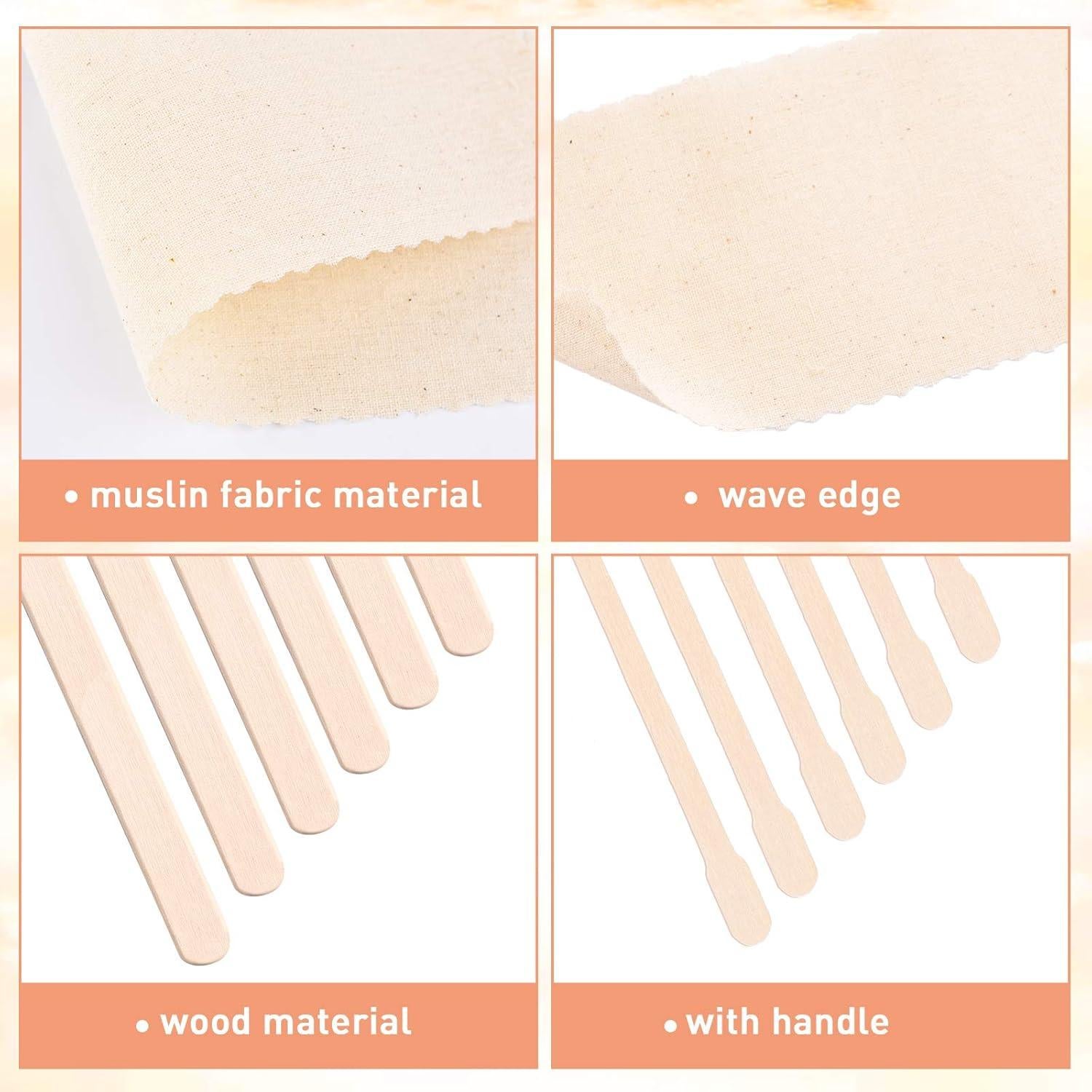 Kit de Depilación Maitys 250 Piezas Cera Muslín y Palitos