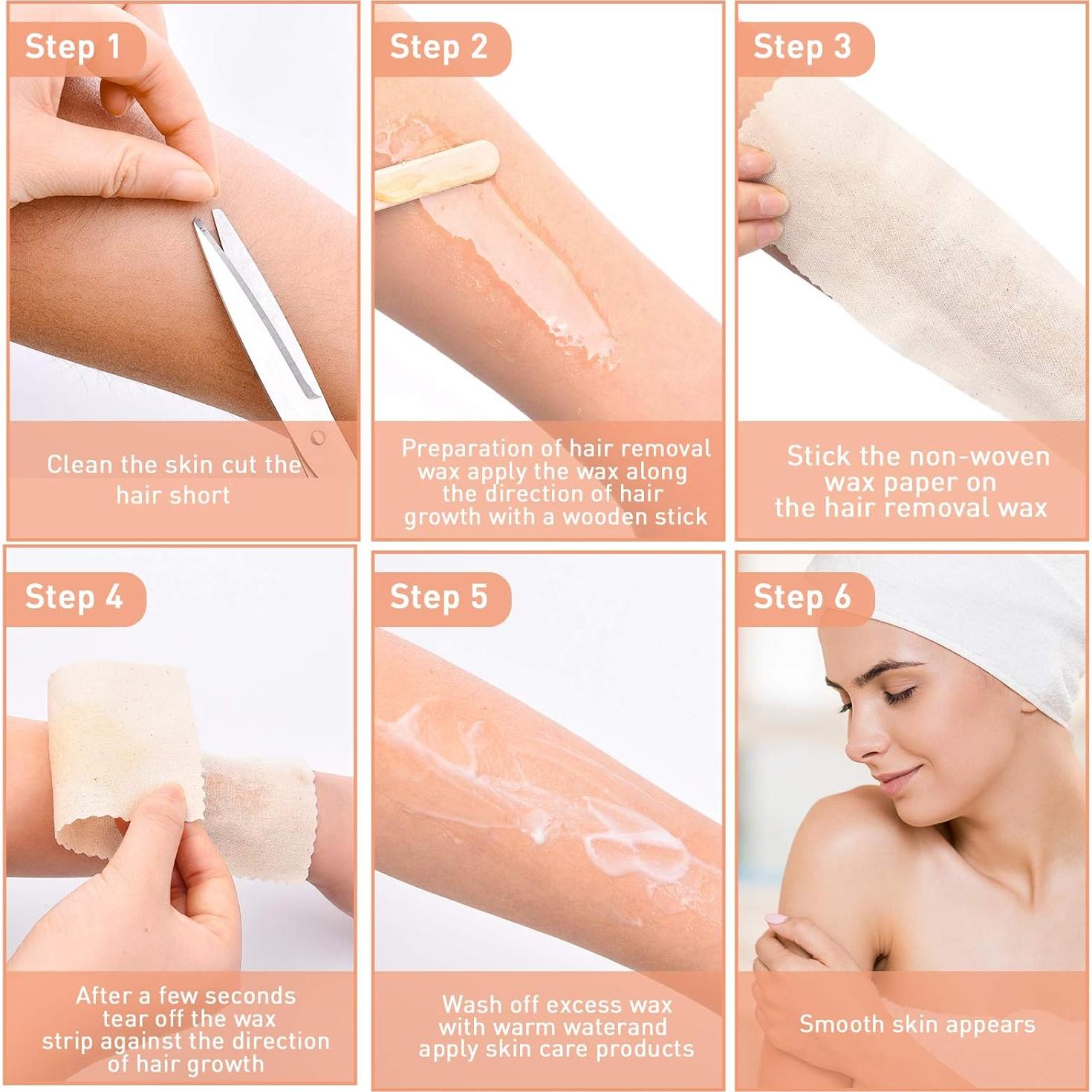 Kit de Depilación Maitys 250 Piezas Cera Muslín y Palitos