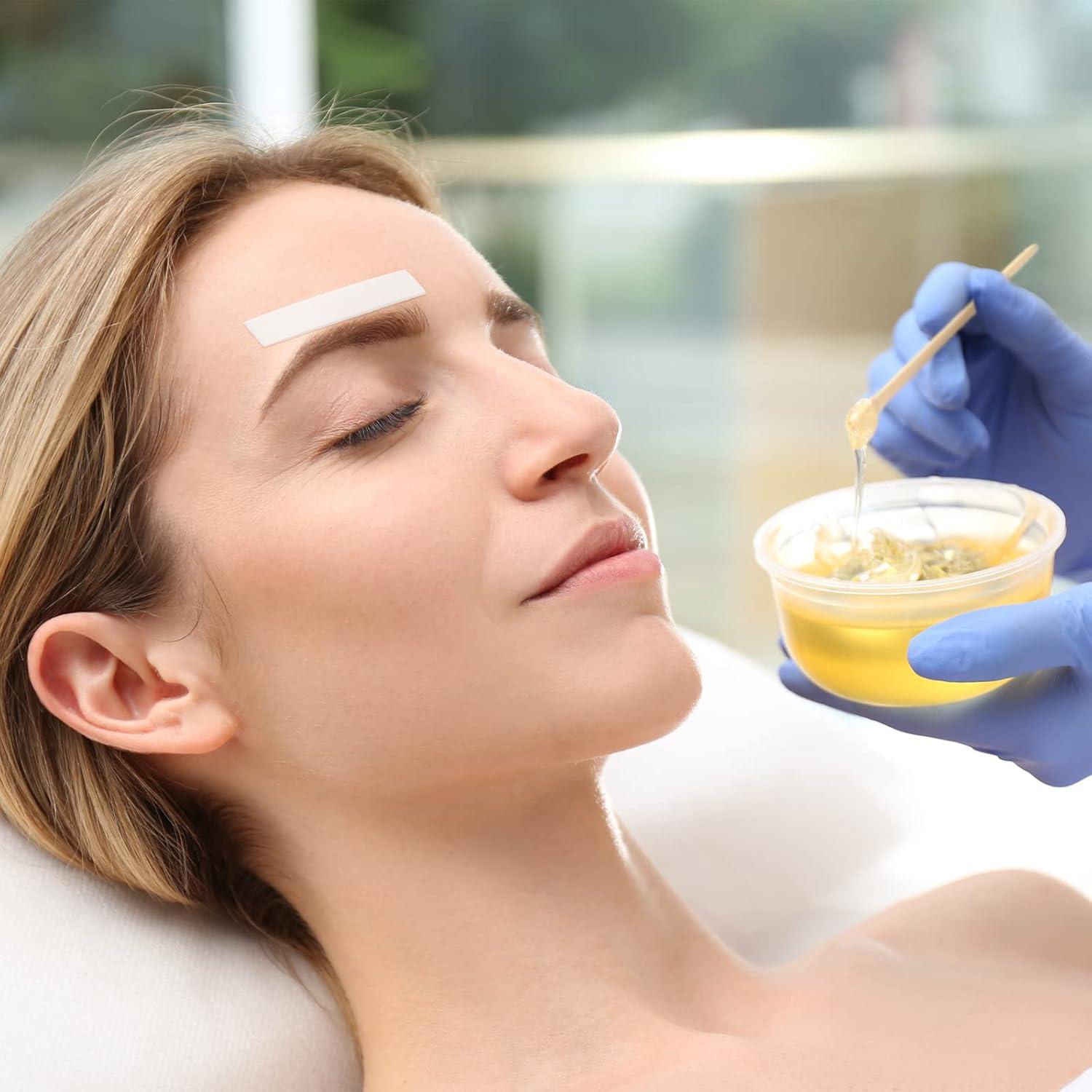 Kit de Cera 600 Pcs Leelosp Tiras y Palitos para Vello