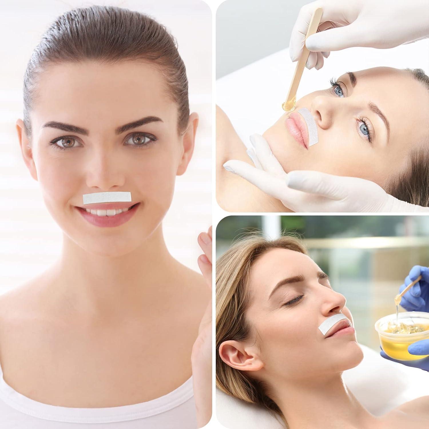 Tiras de Cera para Depilación Facial Maitys 400 Piezas