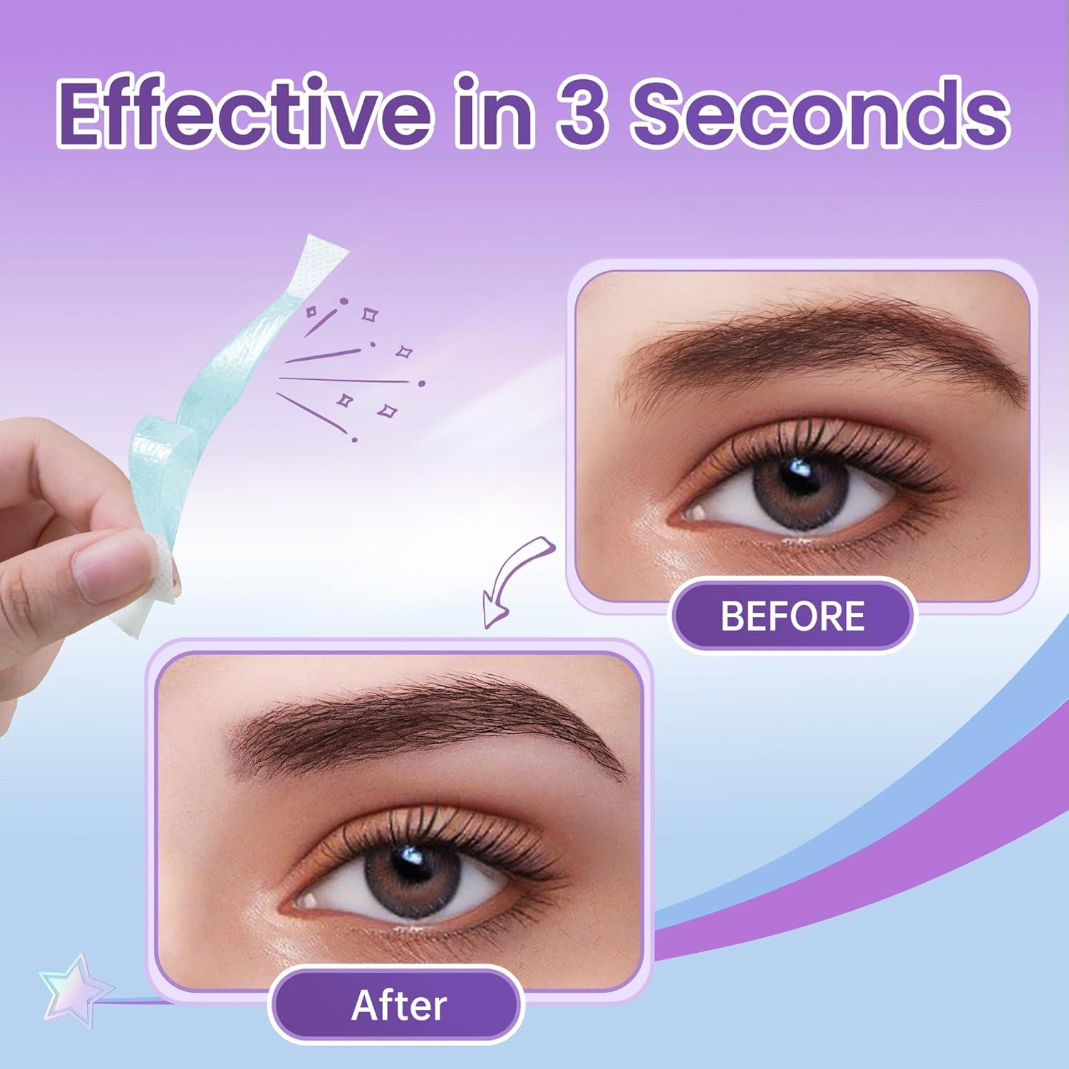 Cintas de Cera Facial LaWink para Cejas Sensibles 32 Unidades