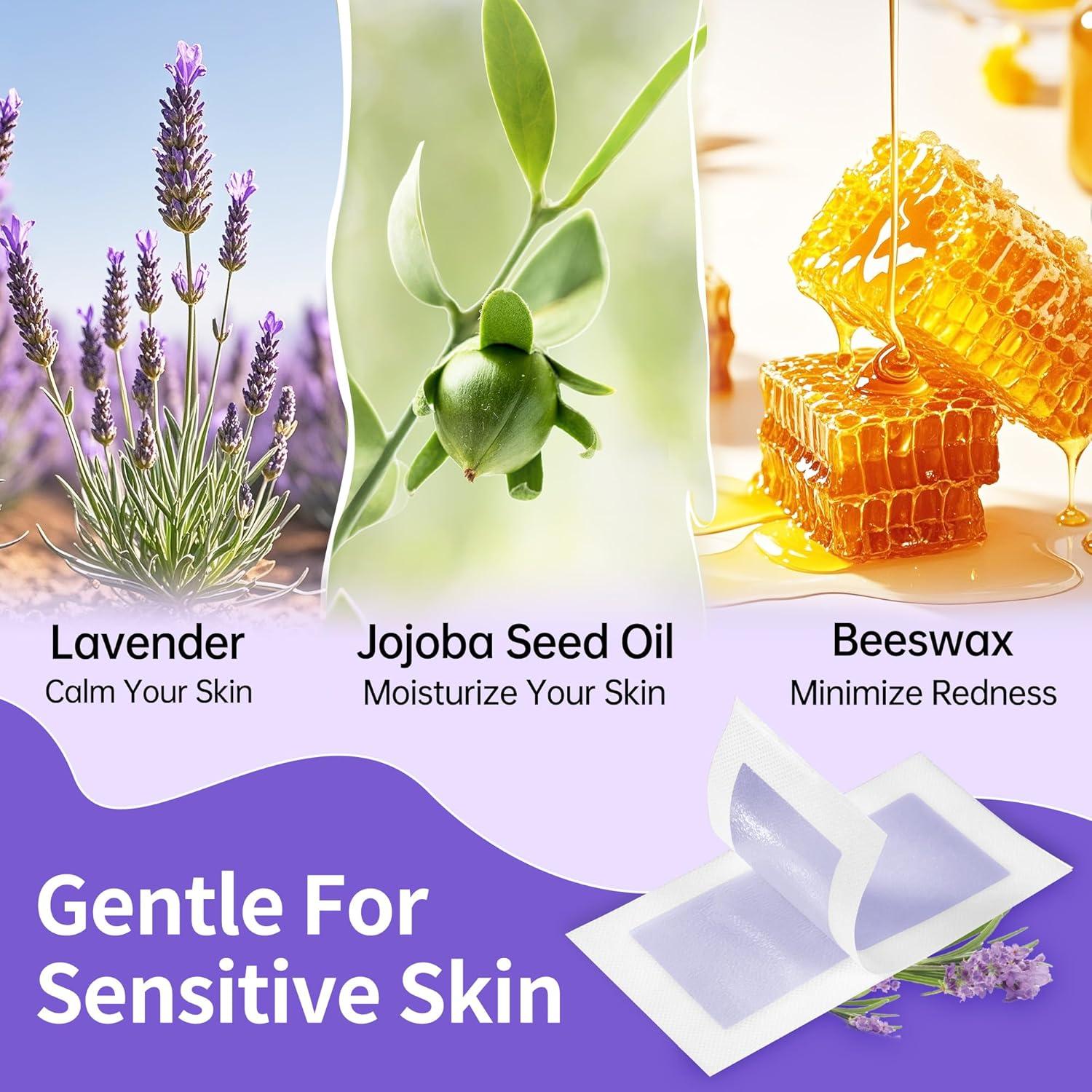 Cintas de Cera para Mujeres Beauty7 - Kit 20 Cintas y 6 Toallitas