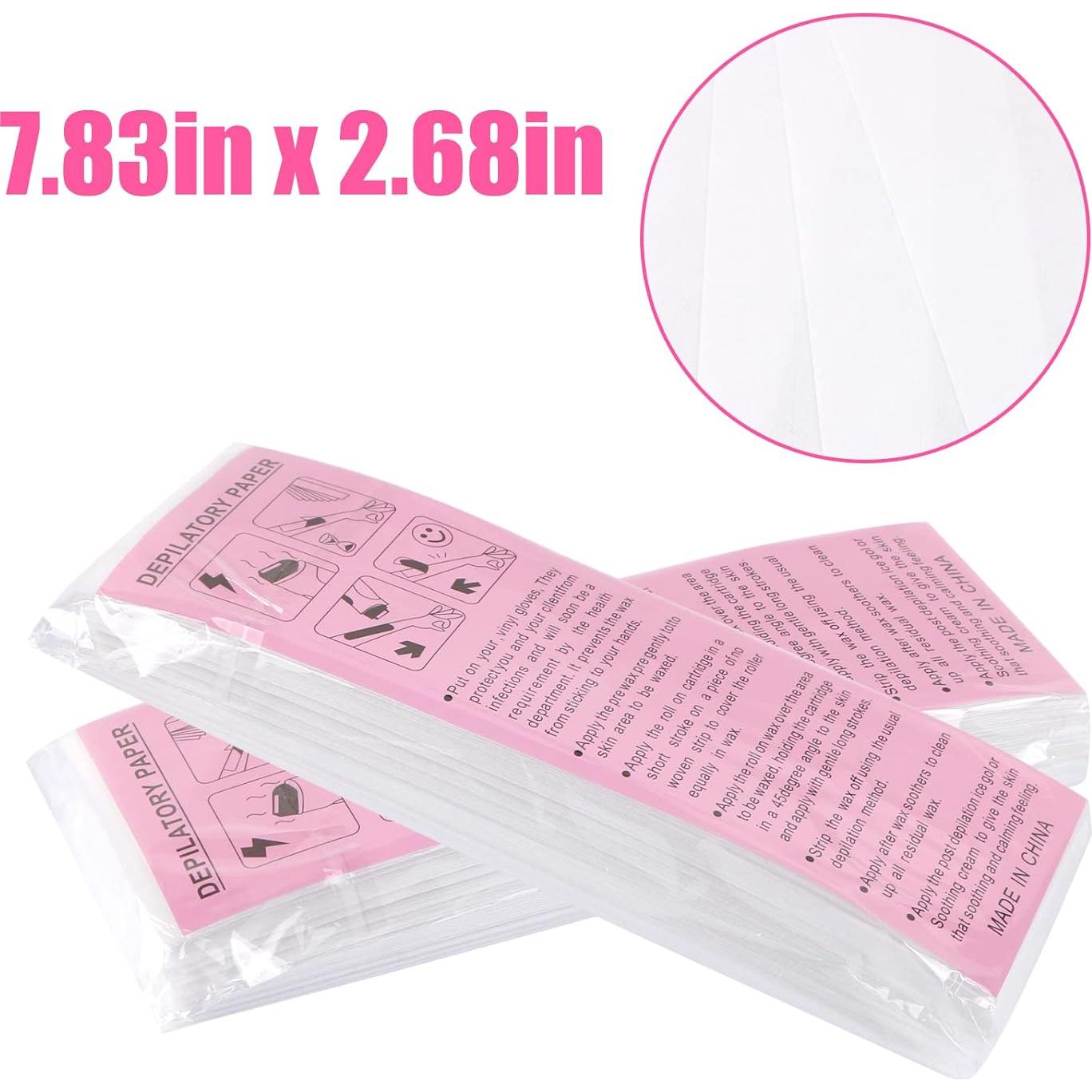 CABAX Papel de Depilación Desechable 50 Hojas 20x7 cm
