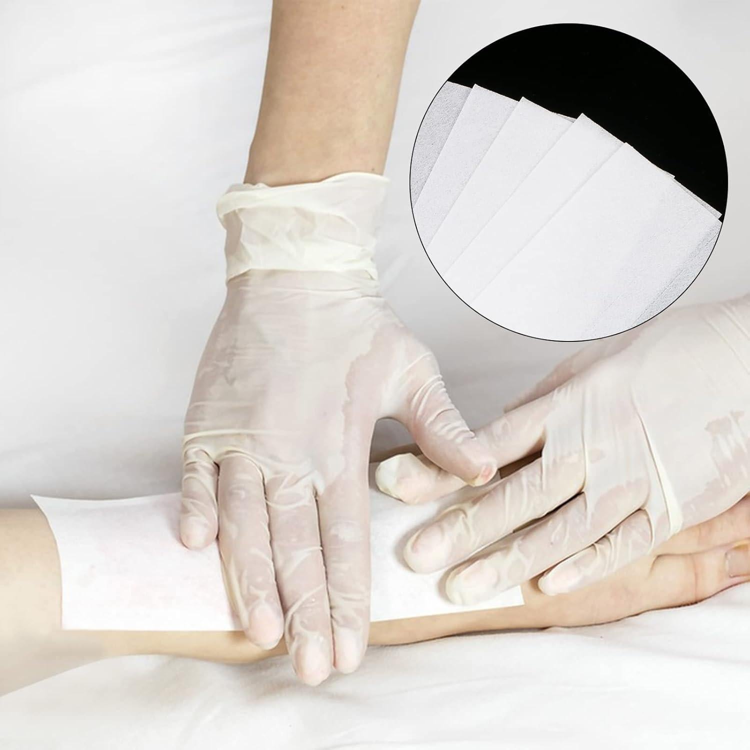 CABAX Papel de Depilación Desechable 50 Hojas 20x7 cm